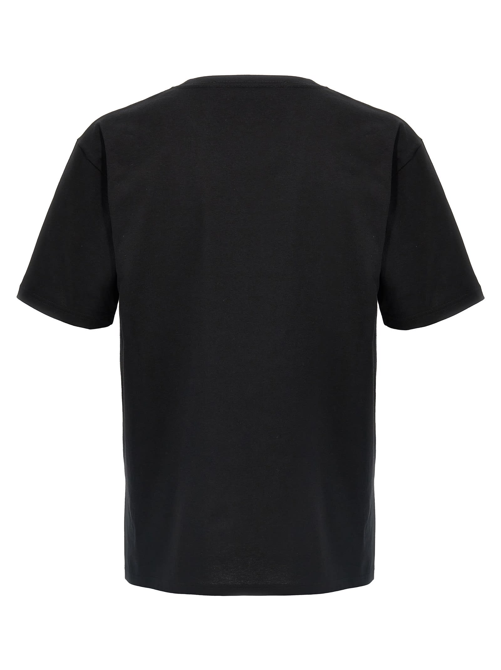 Valentino Crew Neck Short Sleeves T-shirts In Black