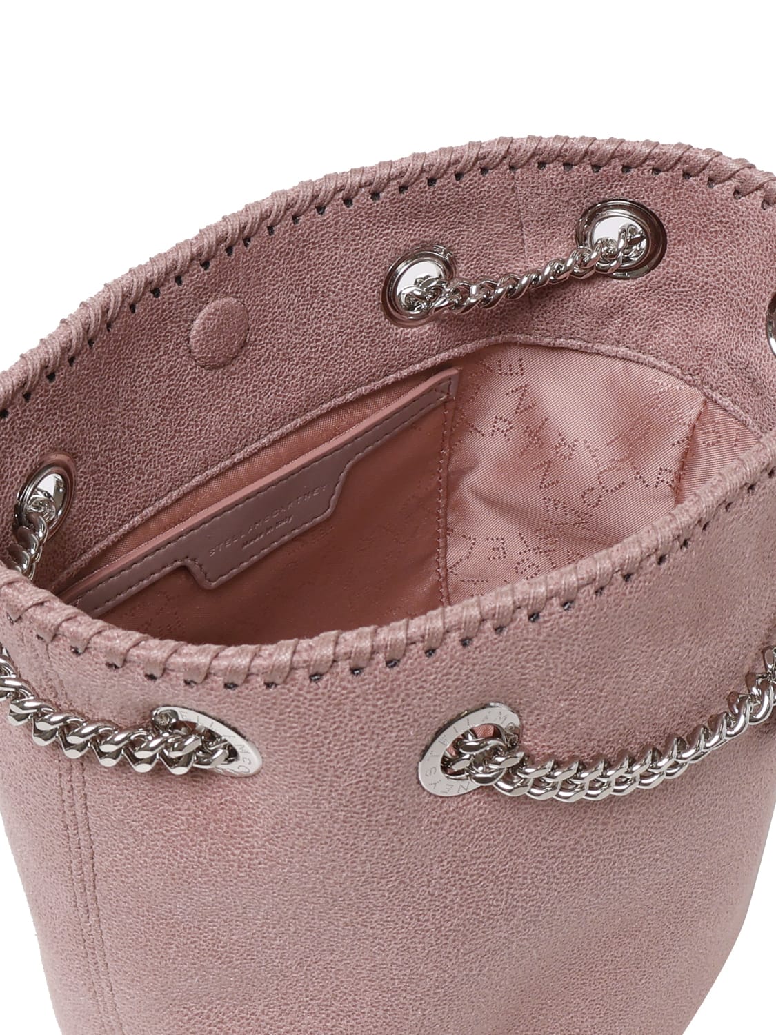 Shop Stella Mccartney Bucket Bag In Eco-leather In Pink