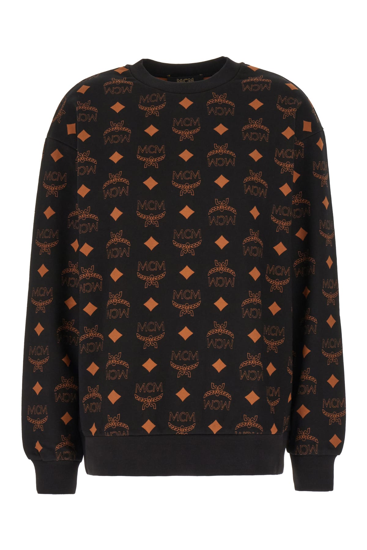 Mcm Printed Cotton Sweatshirt In Bk