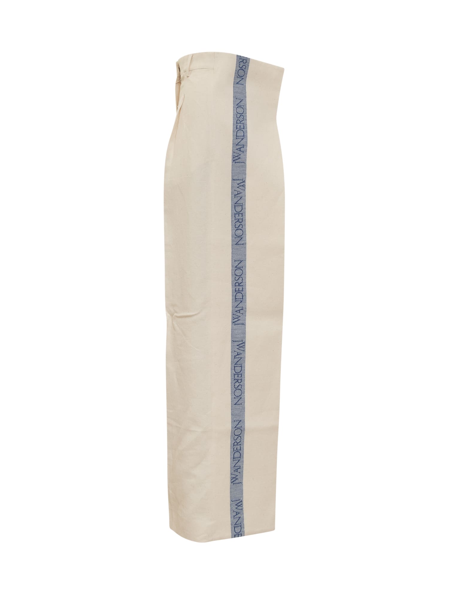 Shop Jw Anderson Side Panel Trousers In Cream