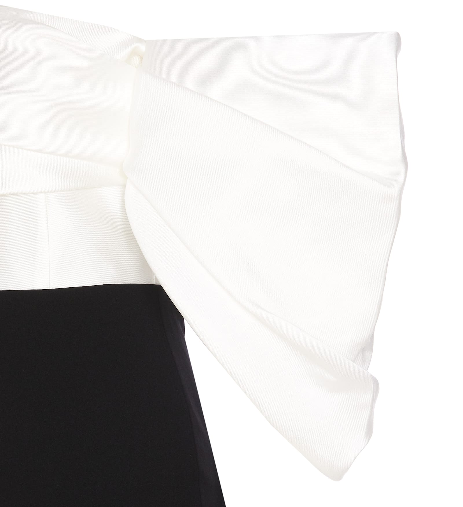 Solace London Filippa Off-shoulder Gown In Neutrals/black