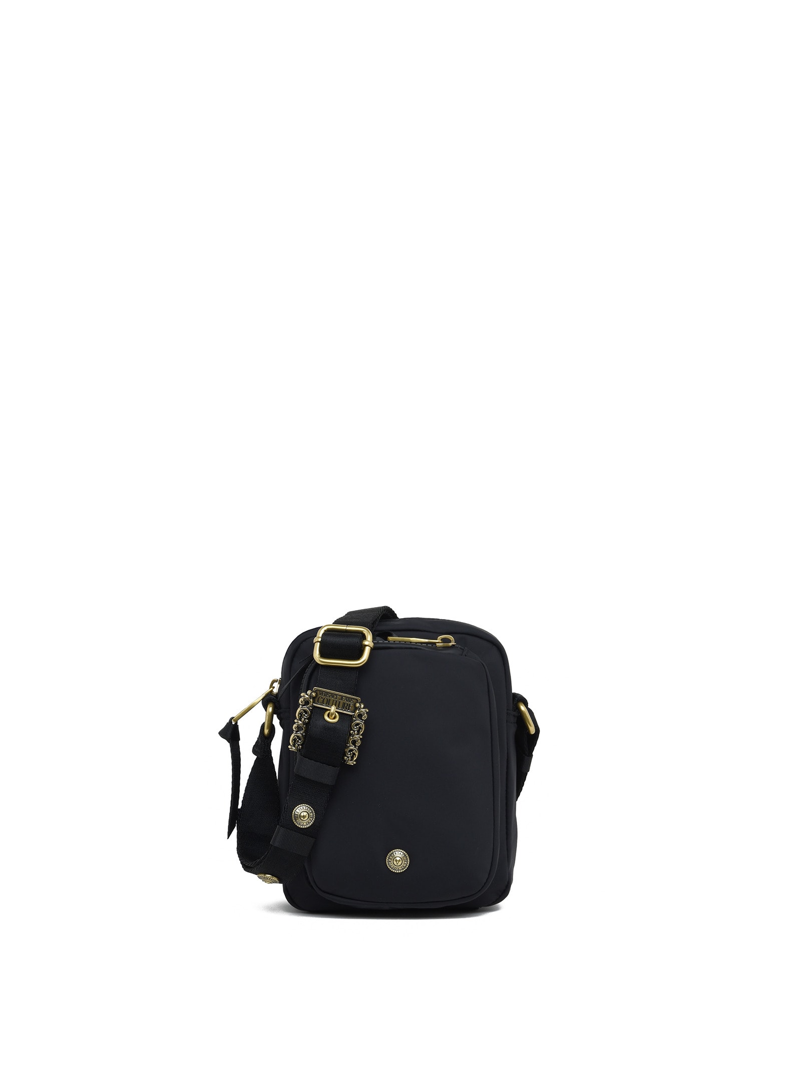 Fabric Crossbody Bag With Buckle Detail