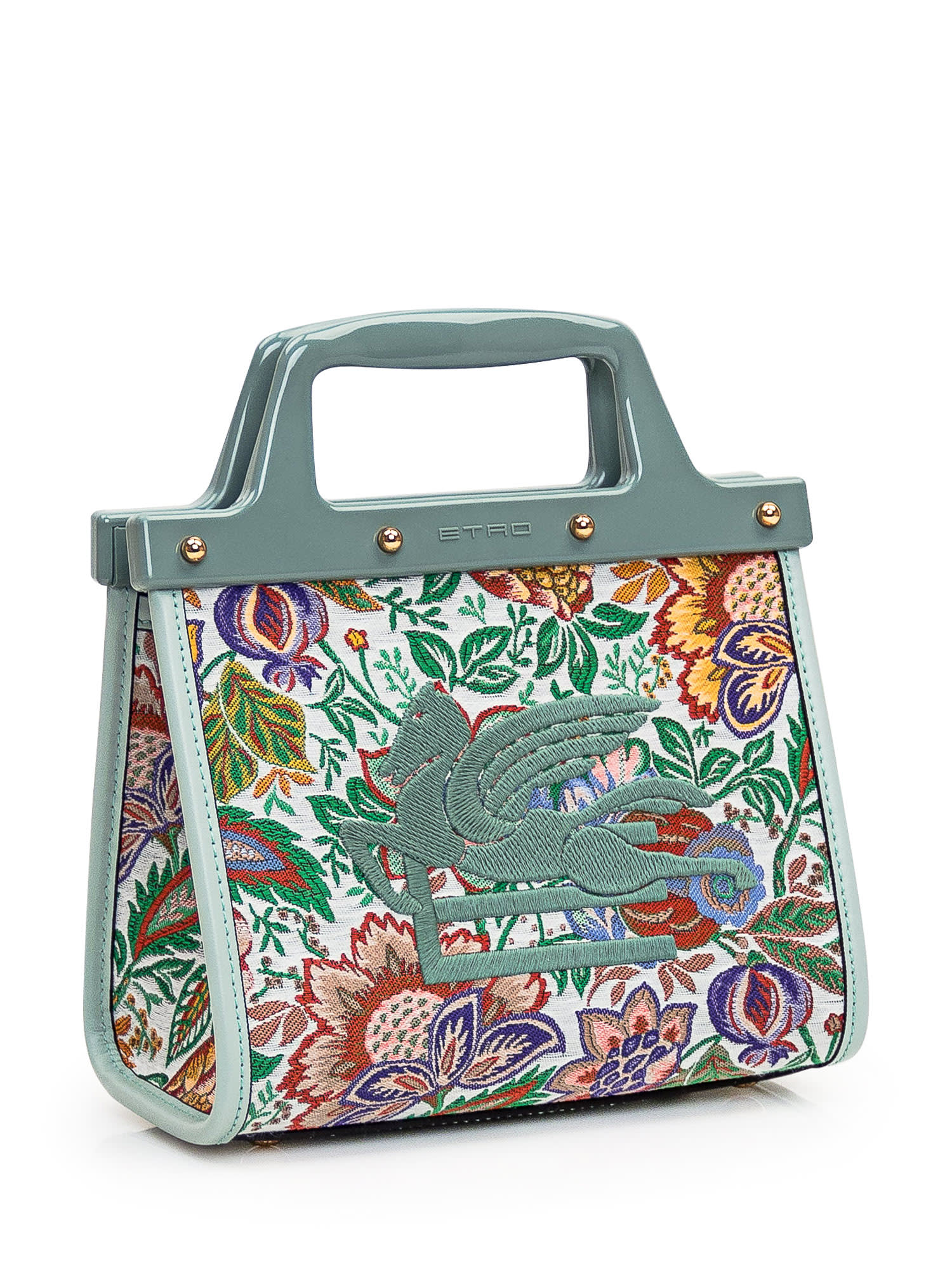 Shop Etro Small Love Trotter Bag In Multi Fdo Bianco