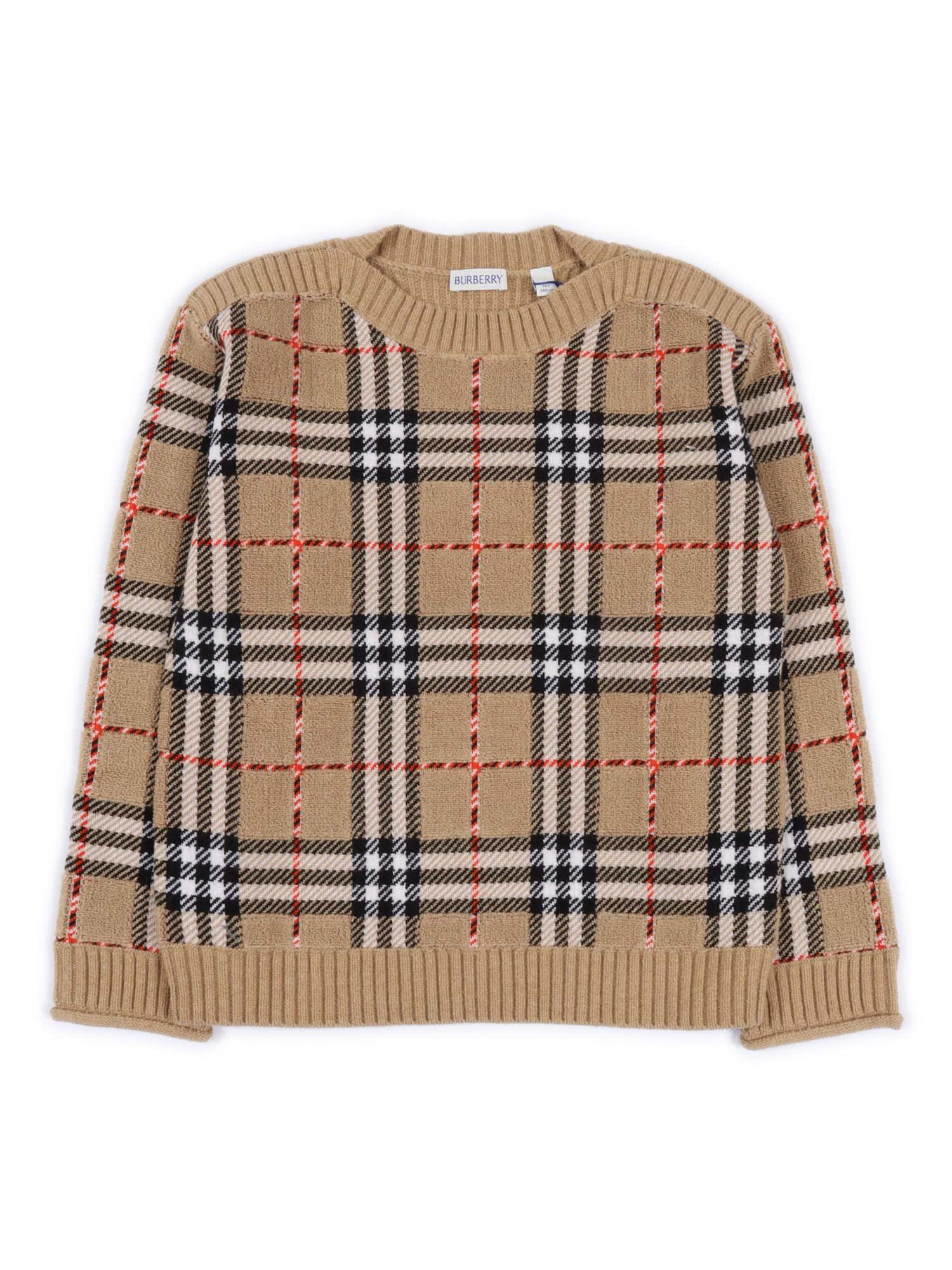 Burberry Kid Boy Knits In Nude