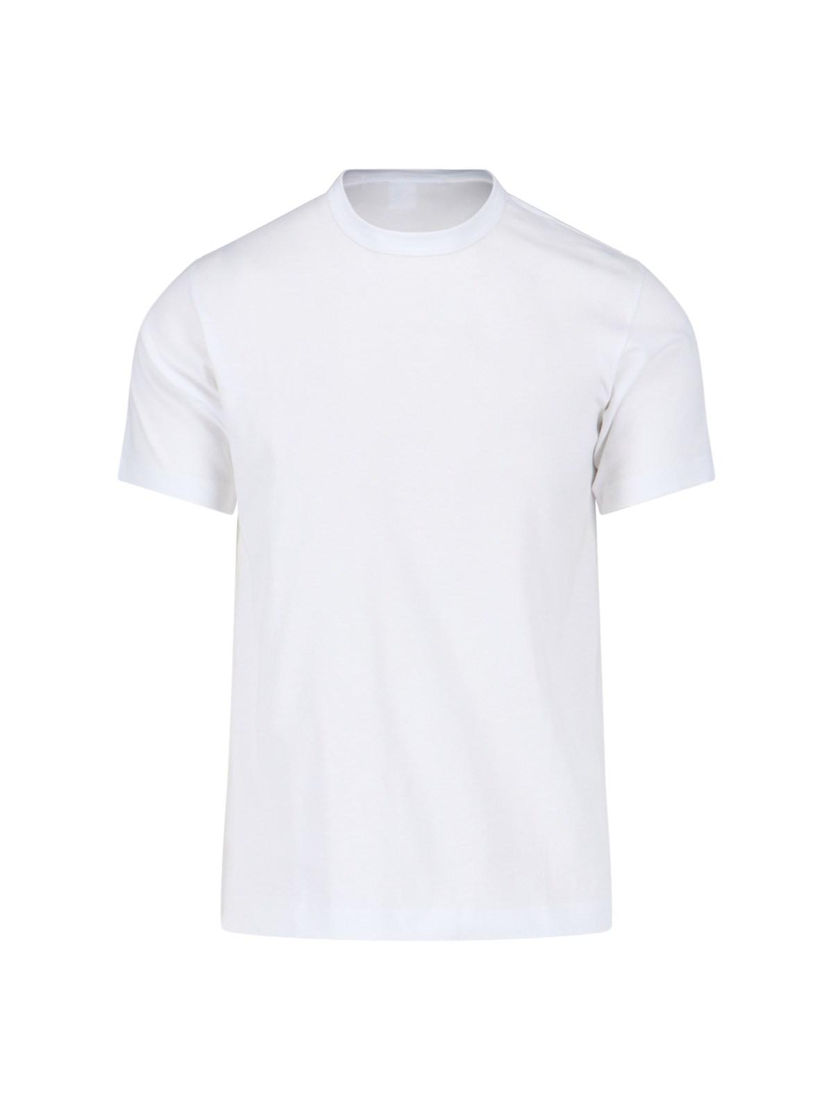 Shop Comme Des Garçons Shirt Basic T-shirt In White