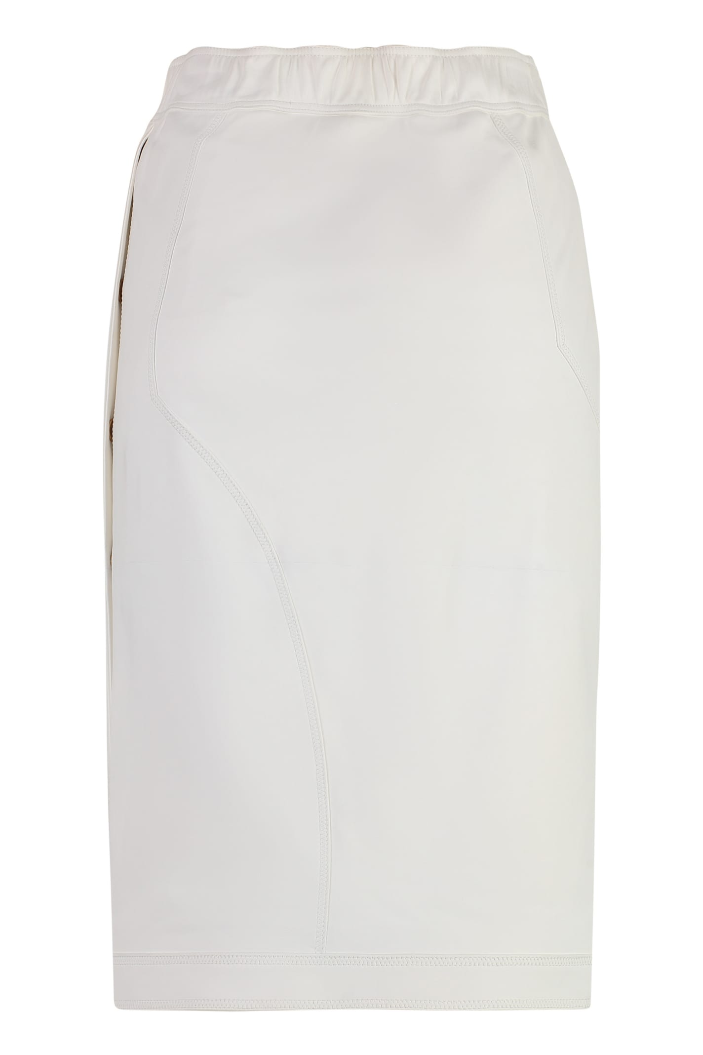 Shop Tom Ford Leather Skirt In White