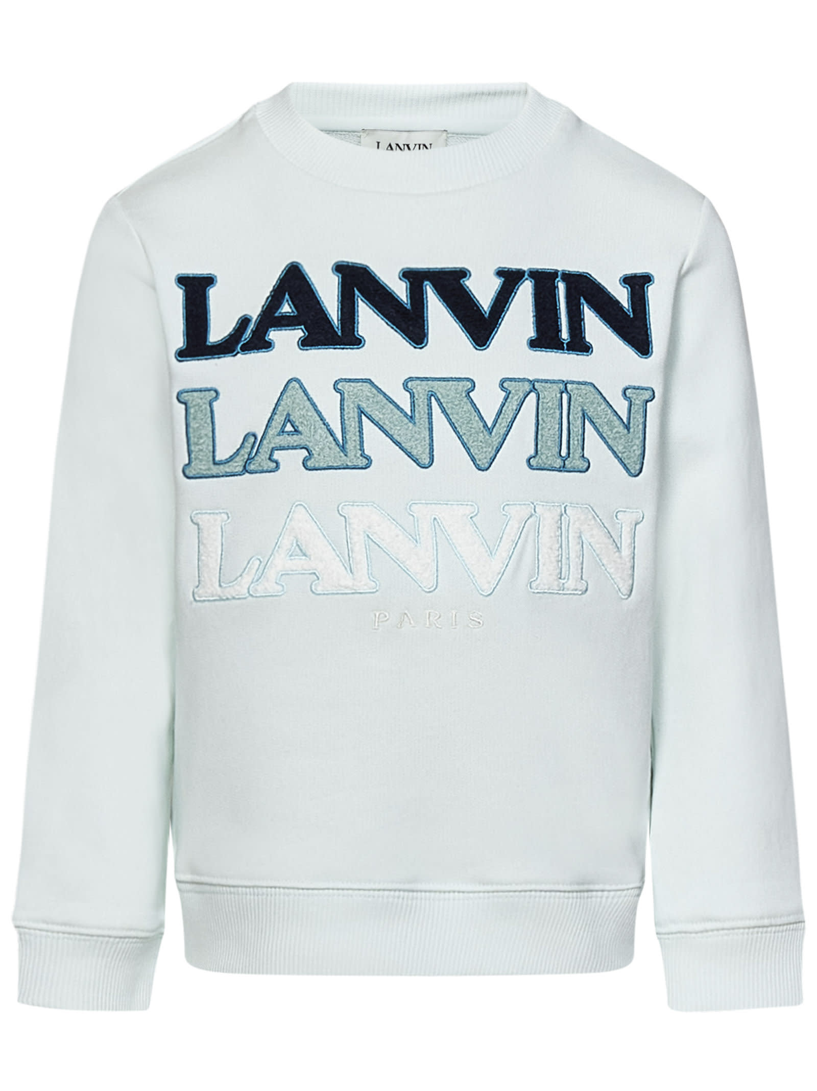 Shop Lanvin Sweatshirt In Light Blue