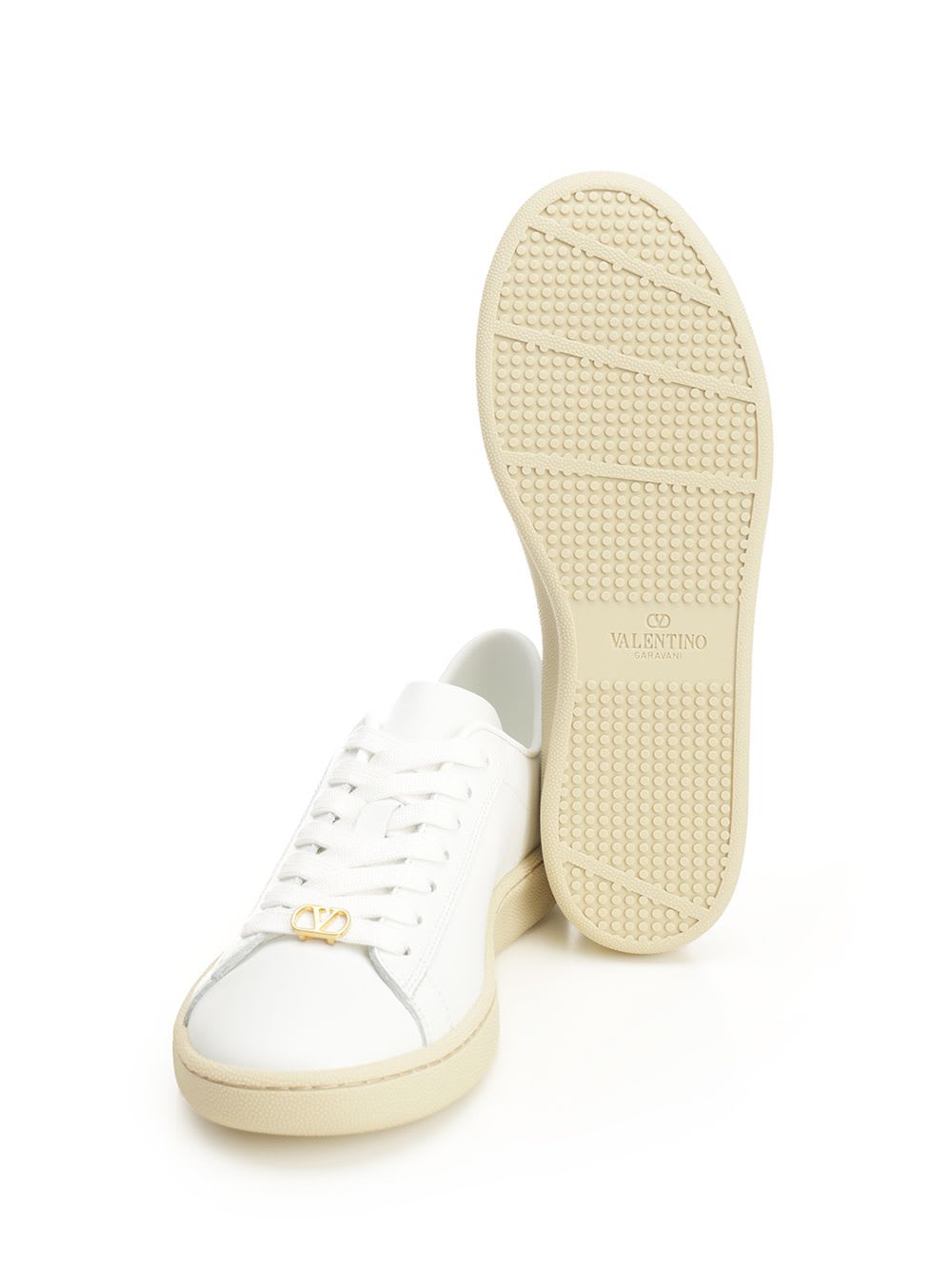 Valentino Sneaker |  Garavani Royco | Vitello Nappato/vlogo/rs Sneakers White In White