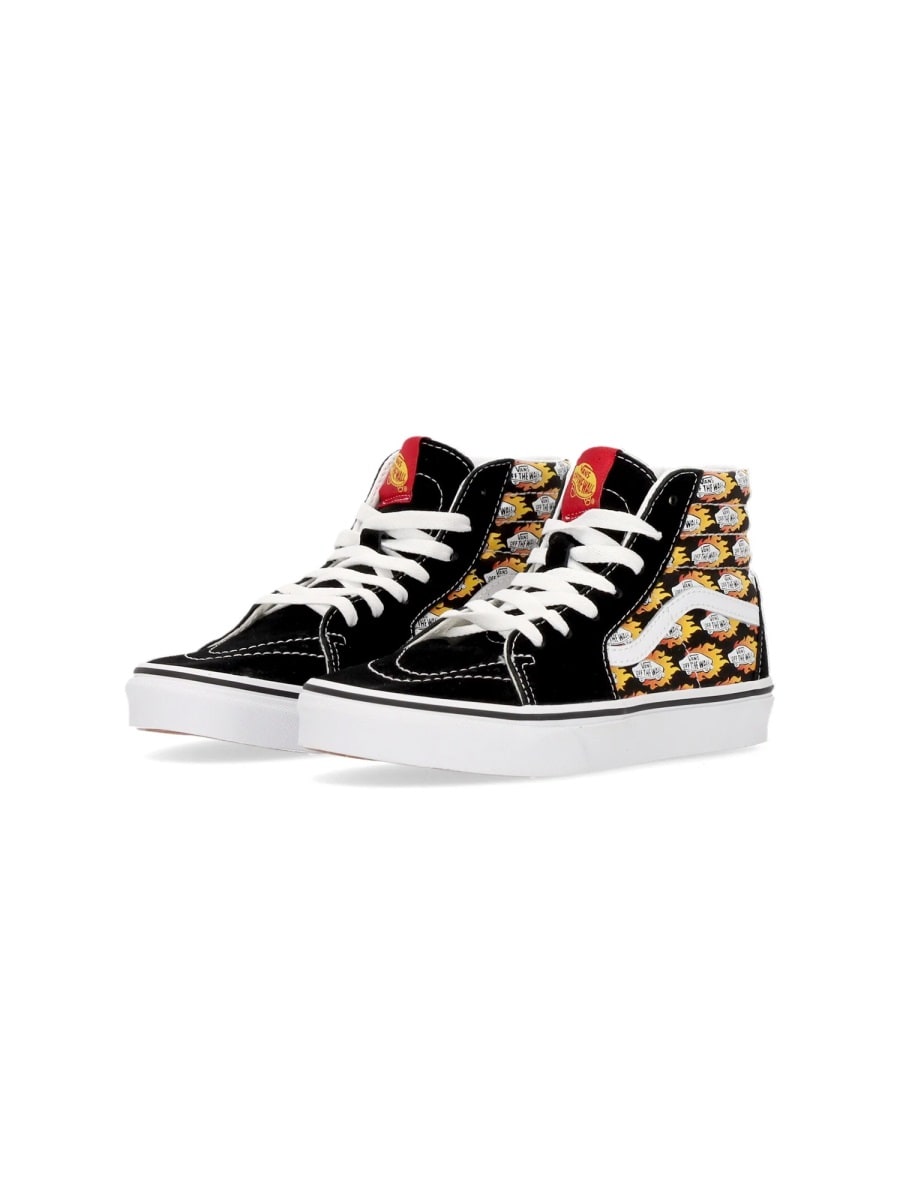 Vans Flame Logo Repeat Sneaker In Black
