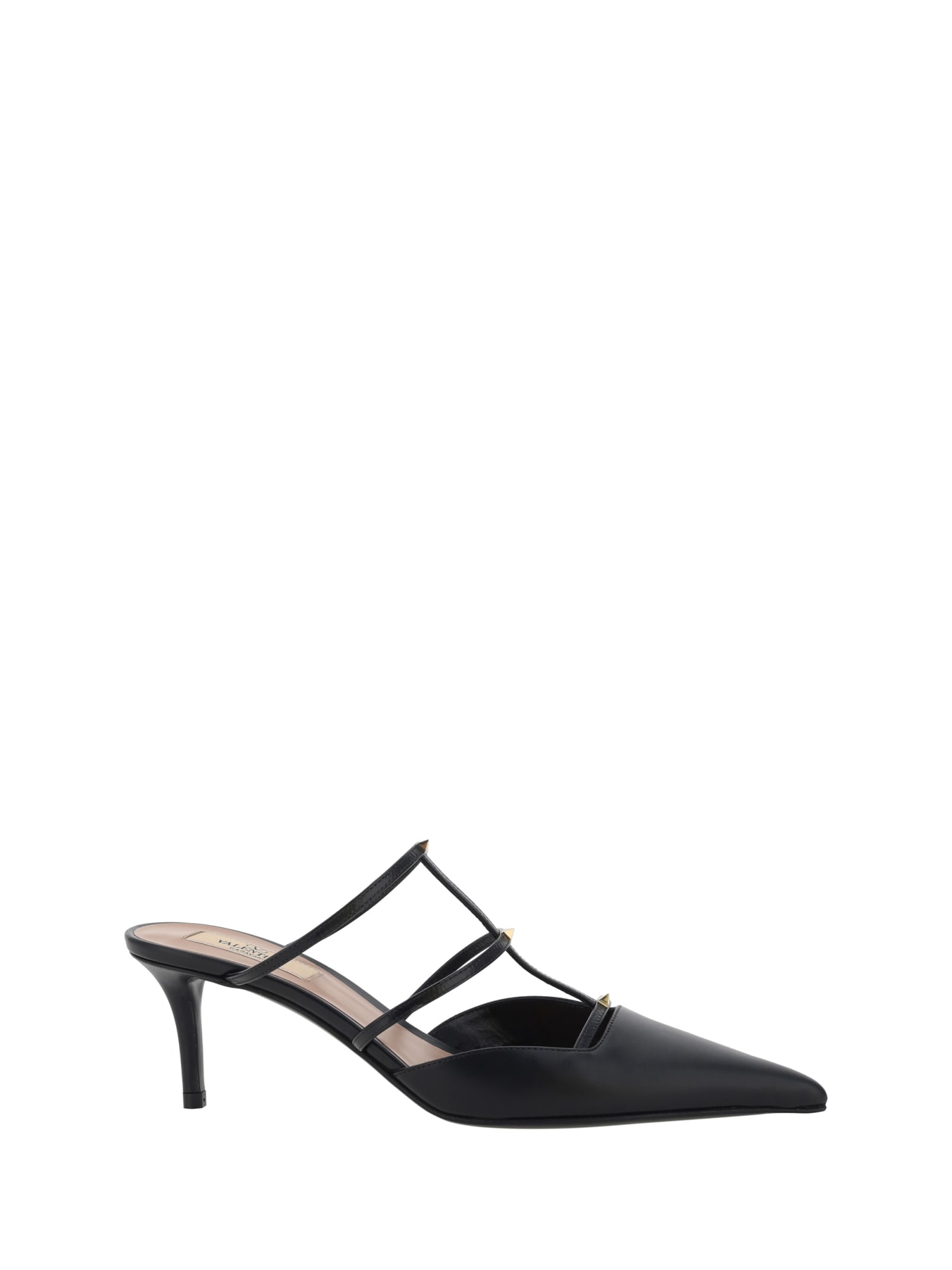 Shop Valentino Rockstud Wispy Pumps In Nero