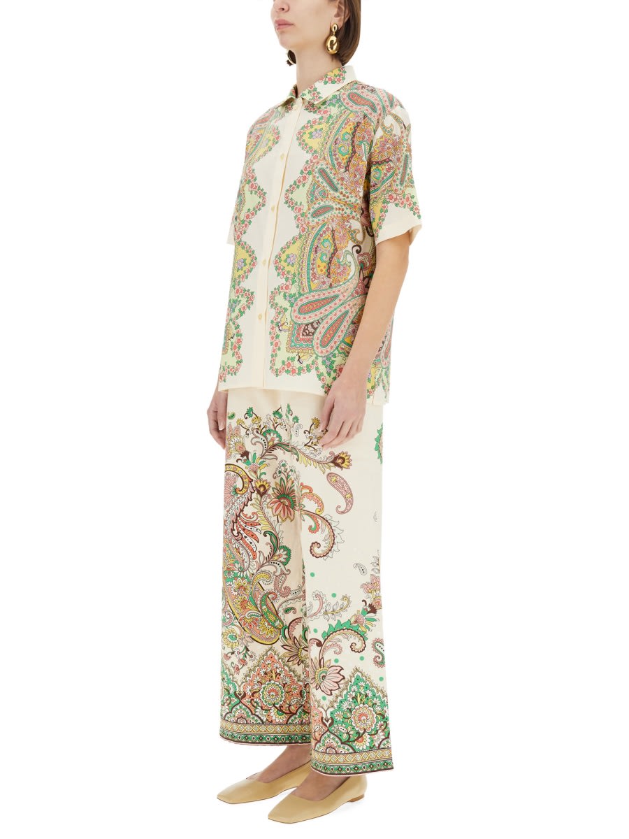 Etro Women's Printed Shirt | Size 44 | Wria0009 Color Ak794x0806 In Multicolour