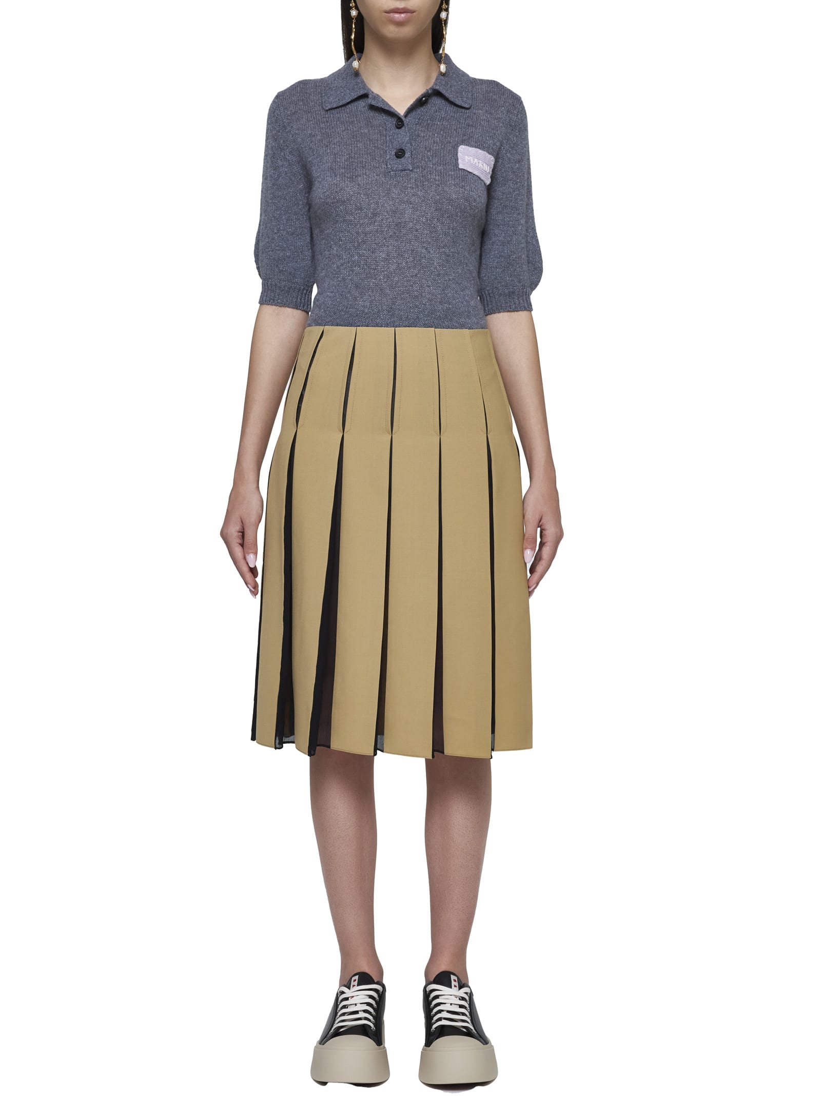 Shop Marni Skirt In Nomad