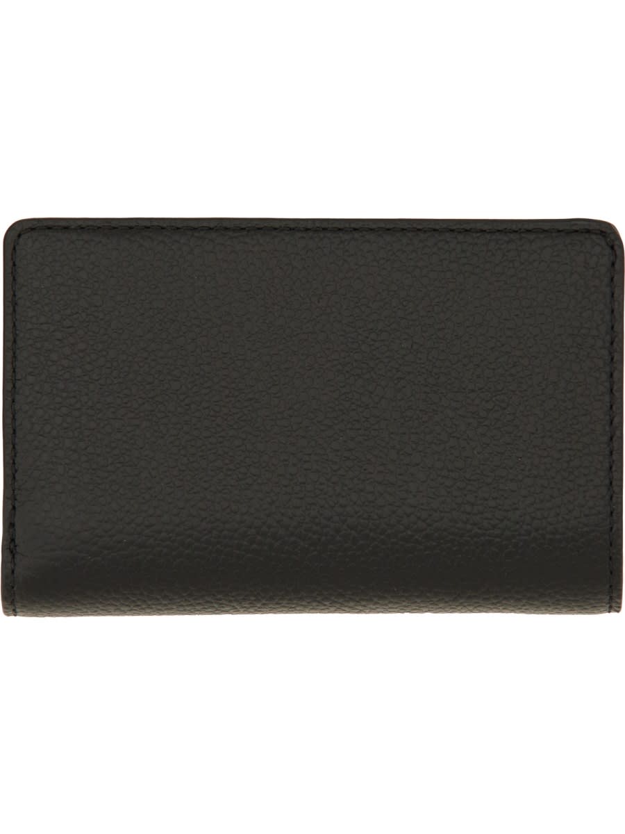 Michael Kors Black Leather Wallet In Black