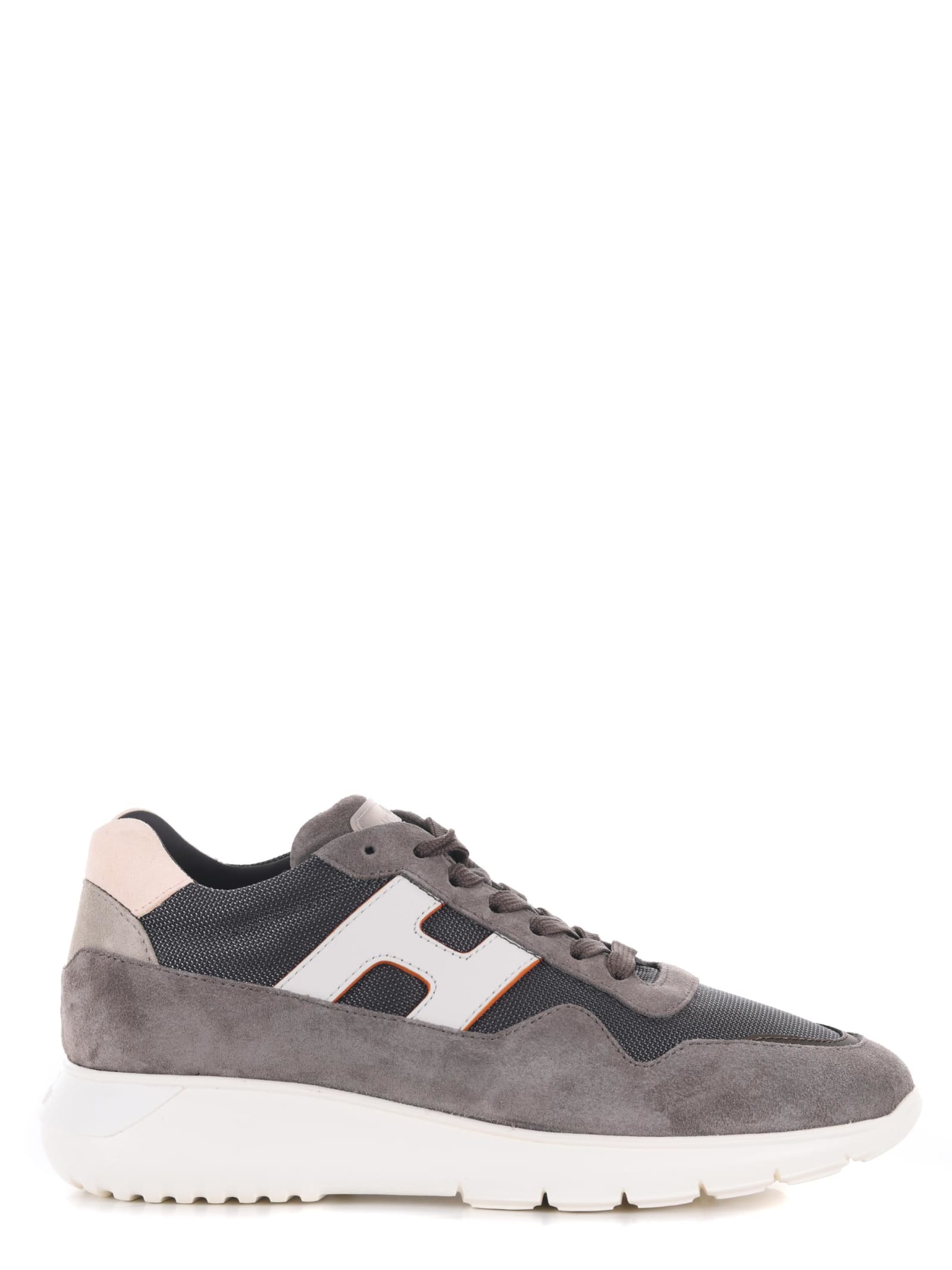 Shop Hogan Interactive3 Sneakers In Tortora Scuro