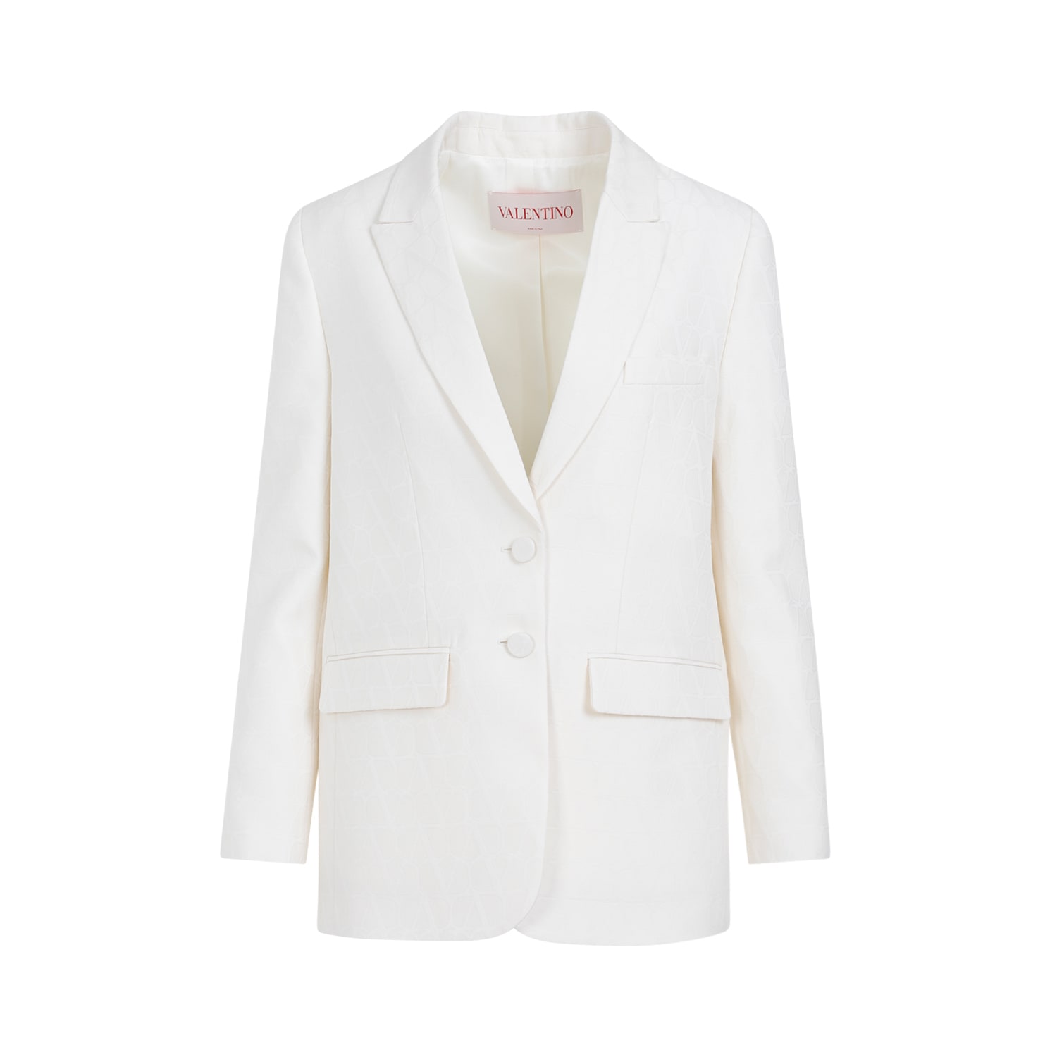 Shop Valentino Jacket In Avorio