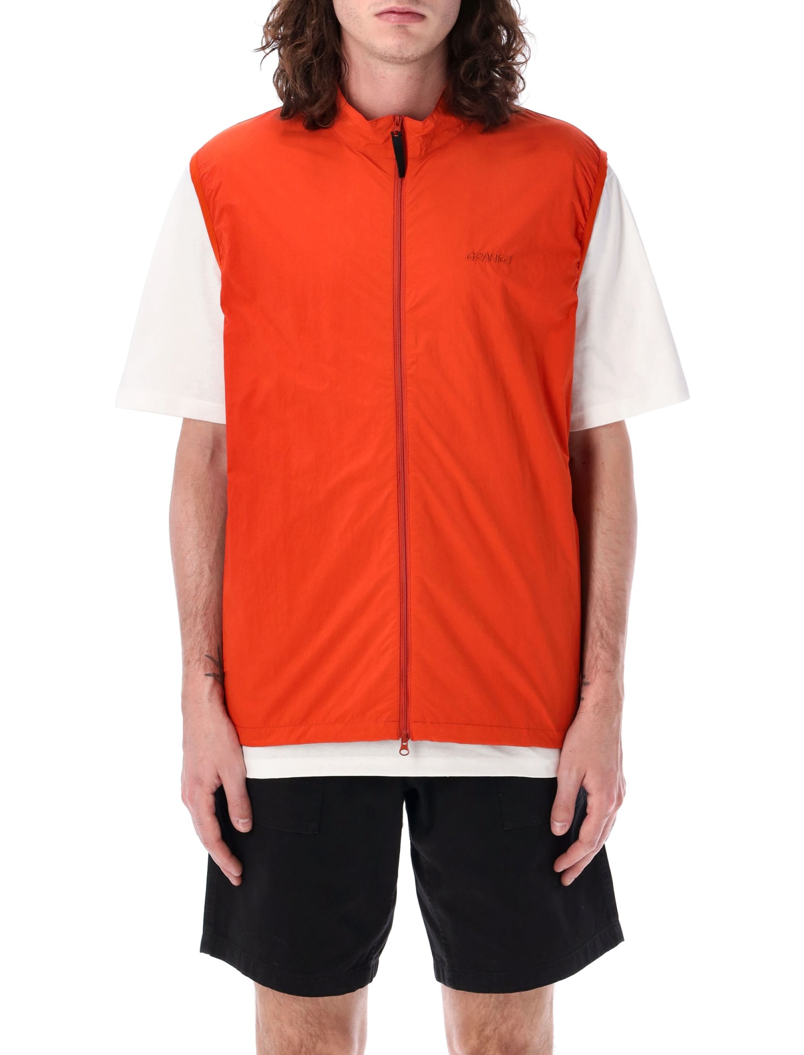 Shop Gramicci Taktical Vest In Burnt Orange