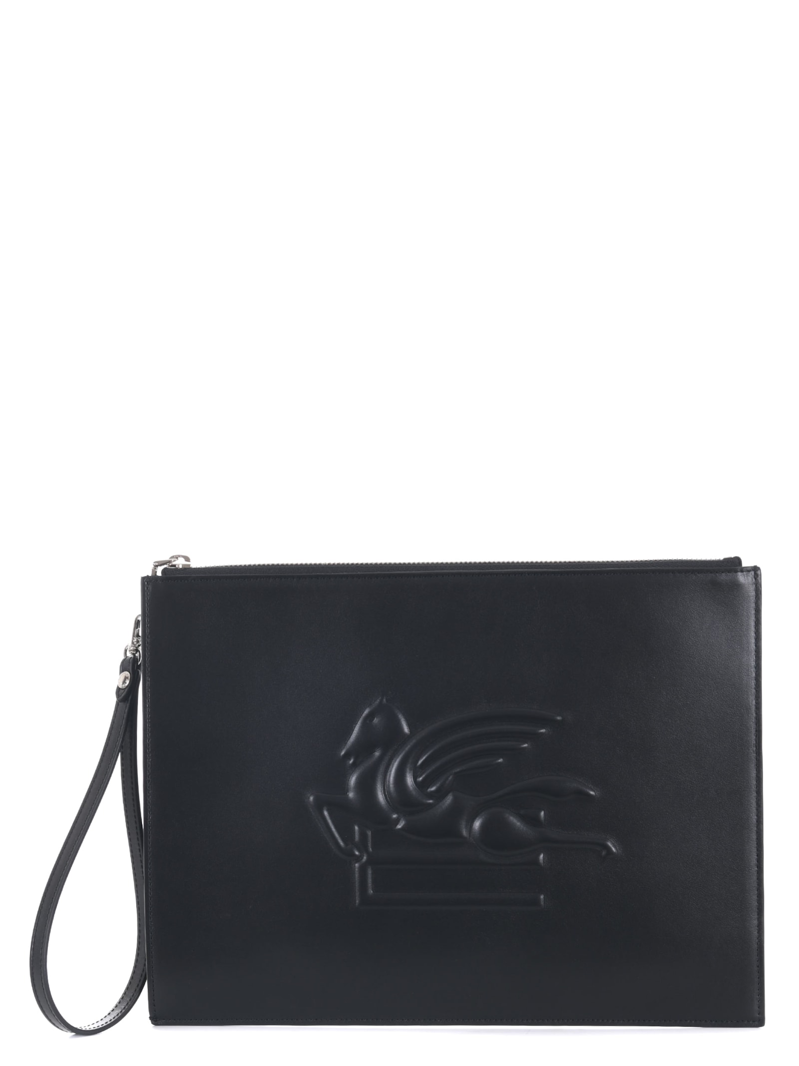 Shop Etro Clutch Bag In Black