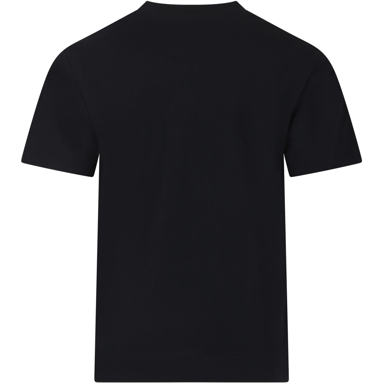 Shop Marni Black T-shirt For Kids With Logo