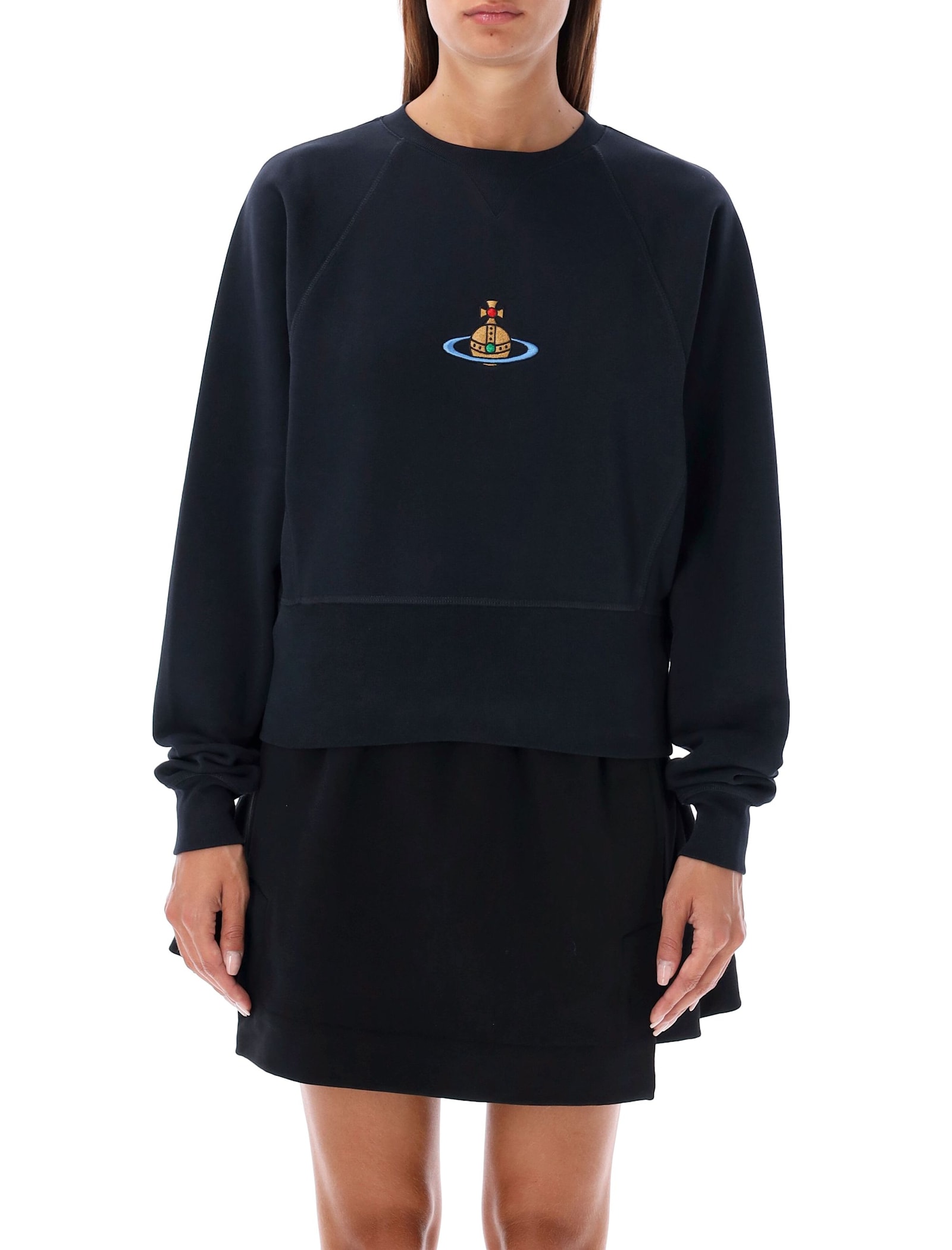 Shop Vivienne Westwood Athletic Crewneck In Navy