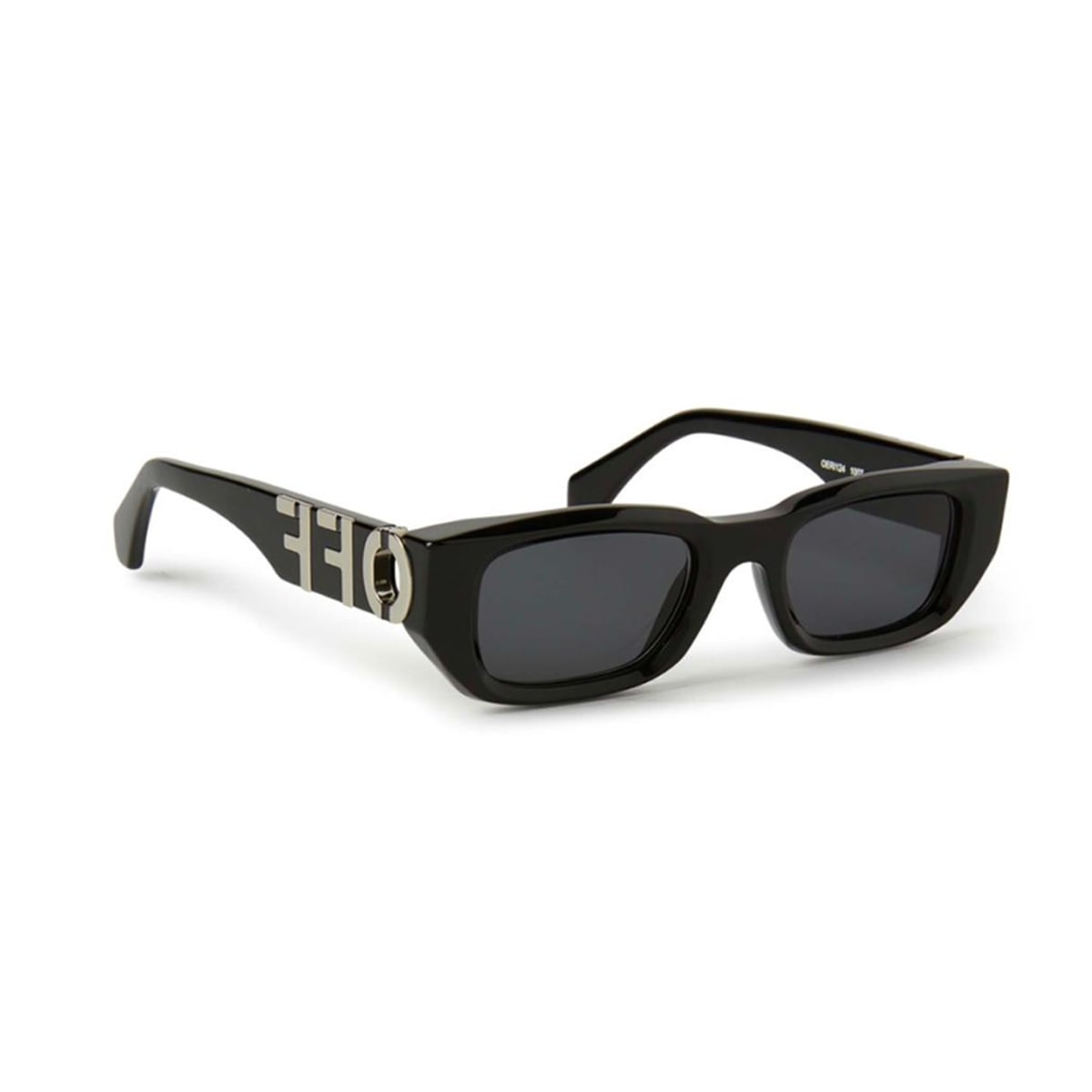 Shop Off-white Oeri124 Fillmore 1007 Black Dark Grey Sunglasses In Nero