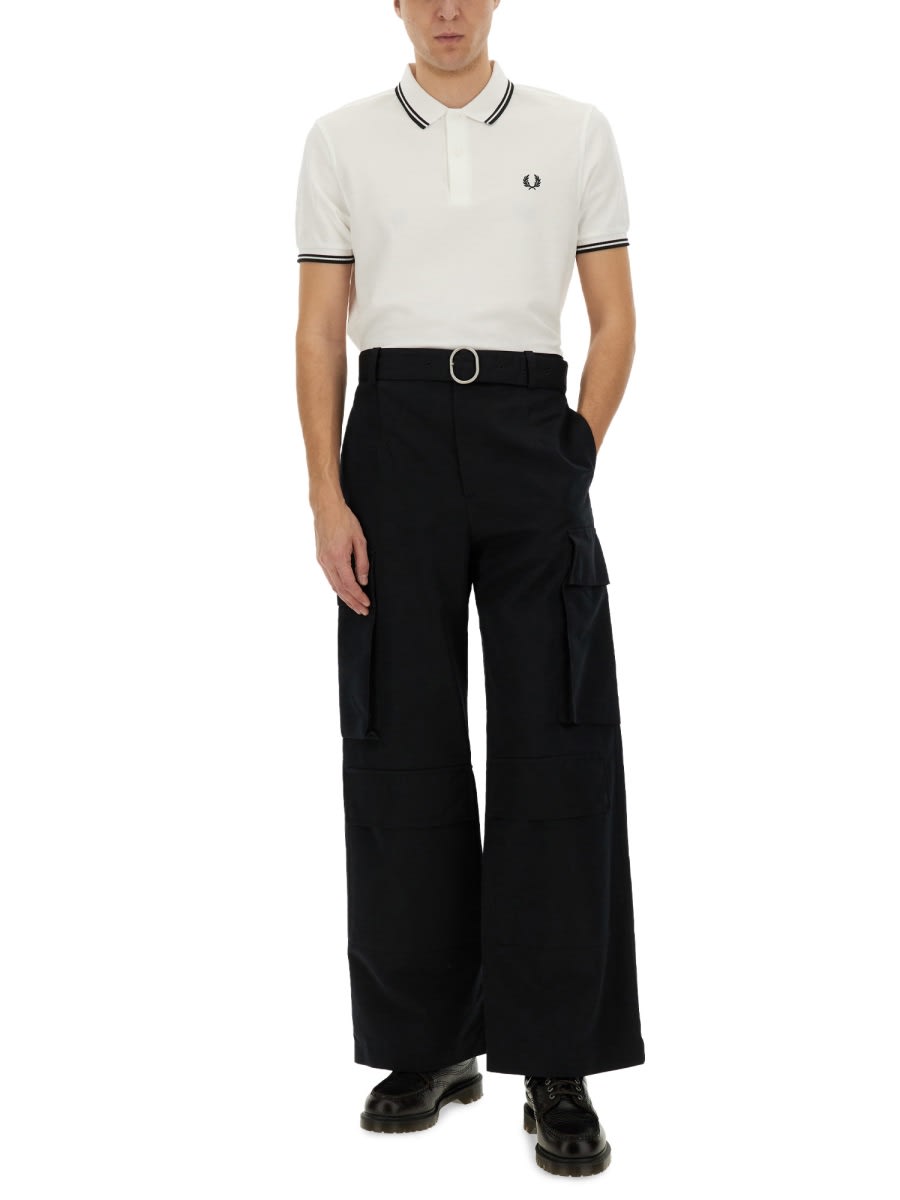 Shop Comme Des Garçons Shirt Strong Will Polo Shirt In White
