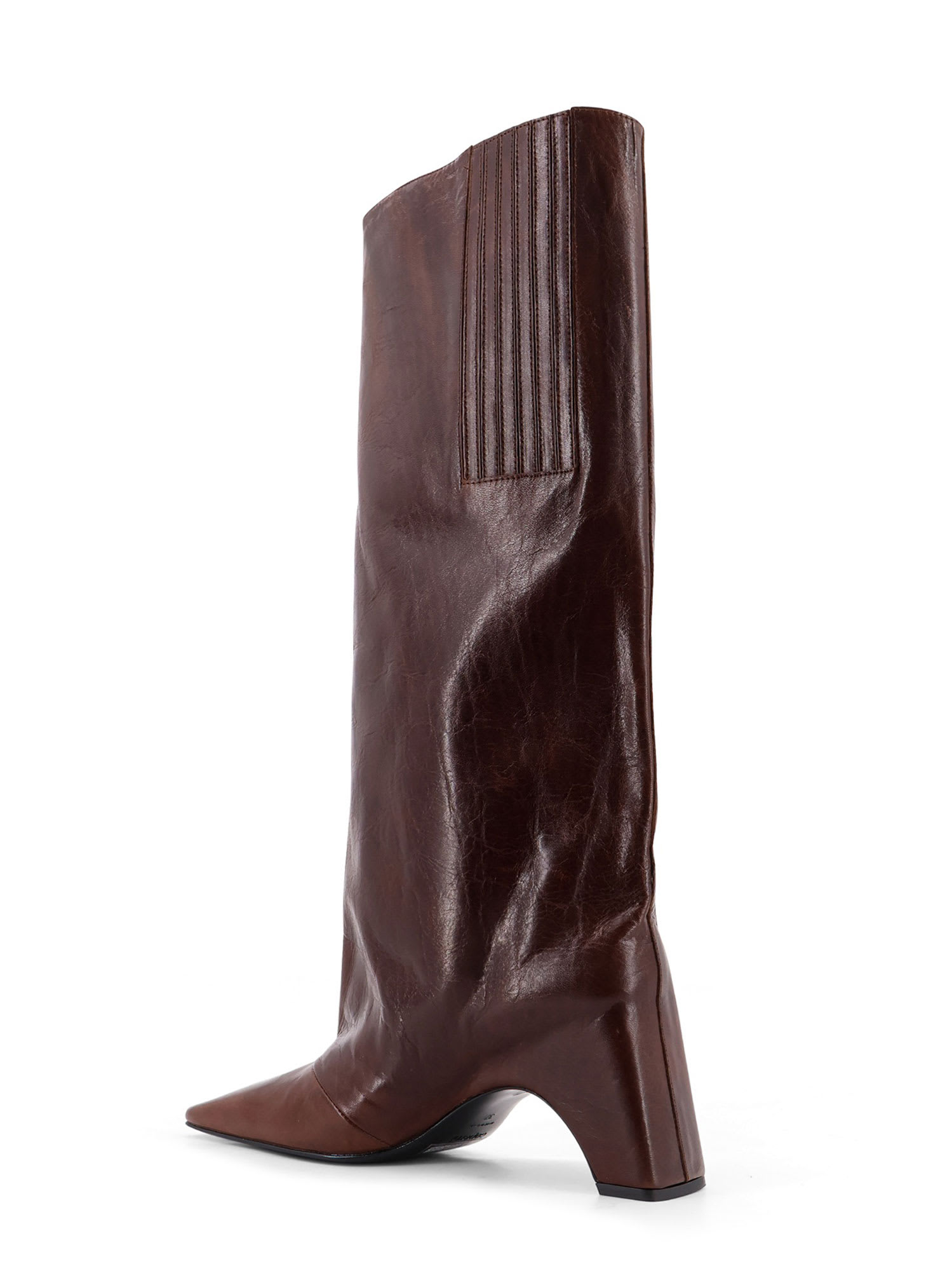 Coperni Women Bridget Leather Boots In Brown