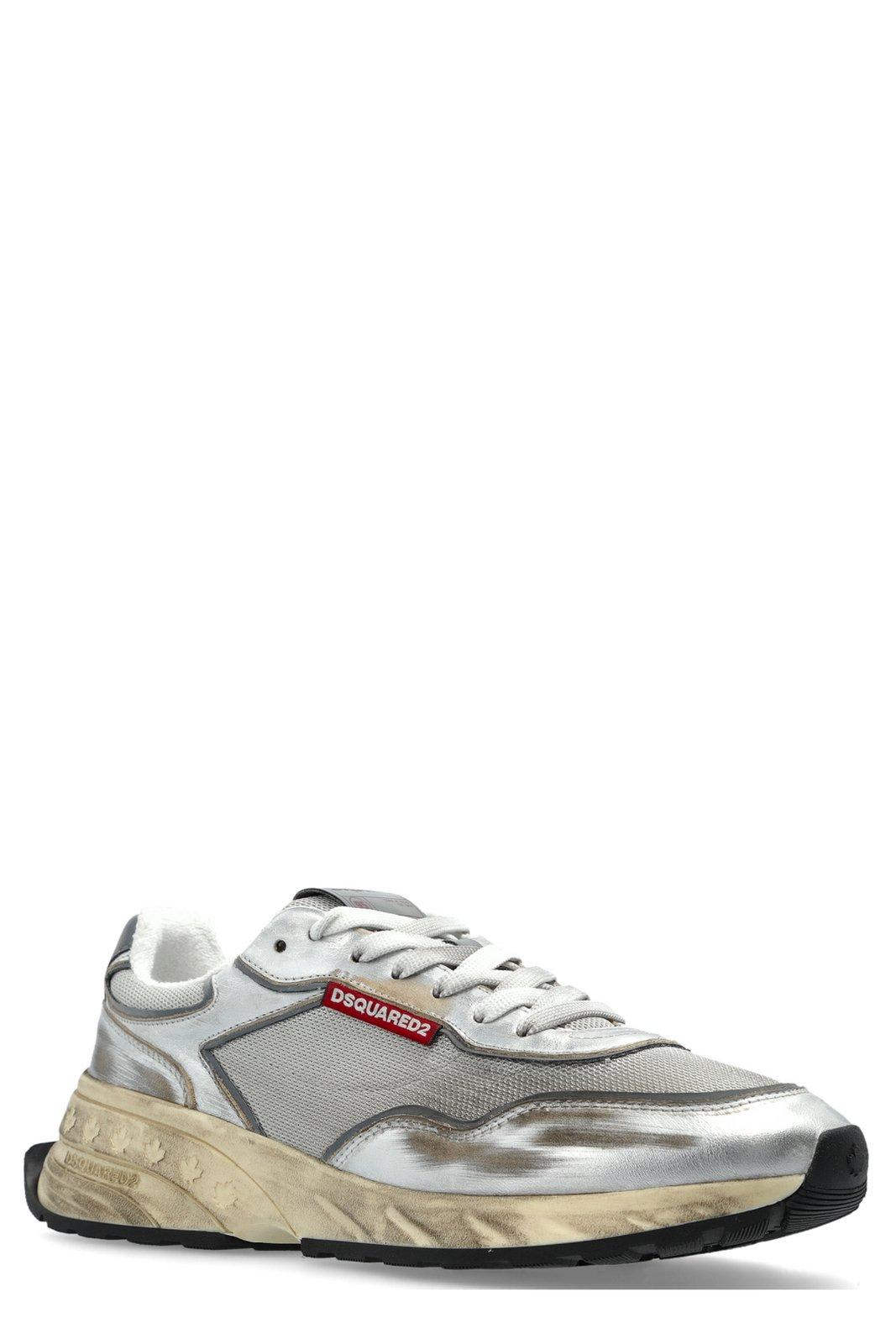 Shop Dsquared2 Distressed Low-top Sneakers