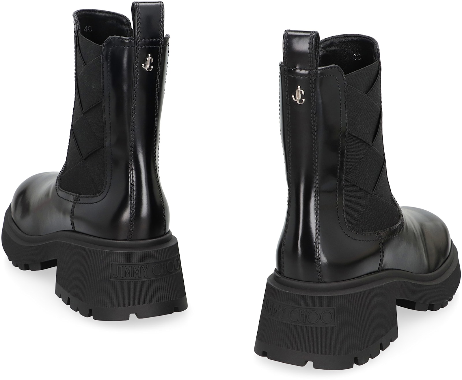 Jimmy Choo Louri Ankle Boots In Leather In Black