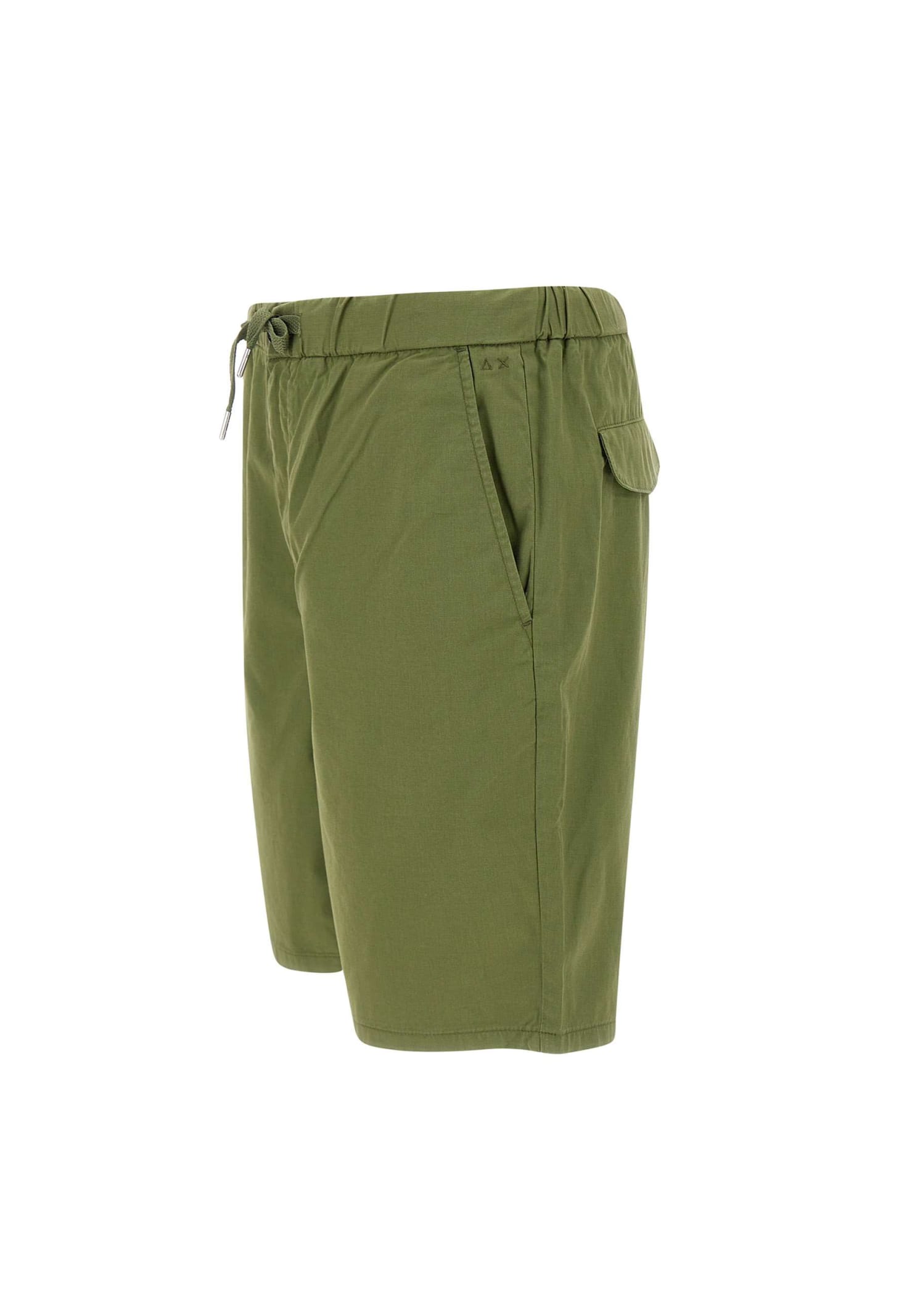 Shop Sun 68 Cotton Shorts  In Green