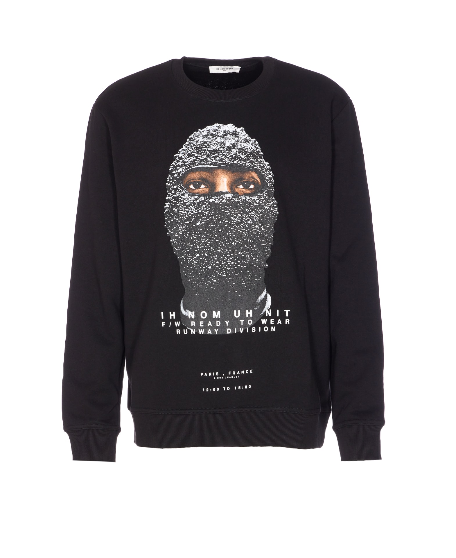Ih Nom Uh Nit Mask-print Sweatshirt In Black