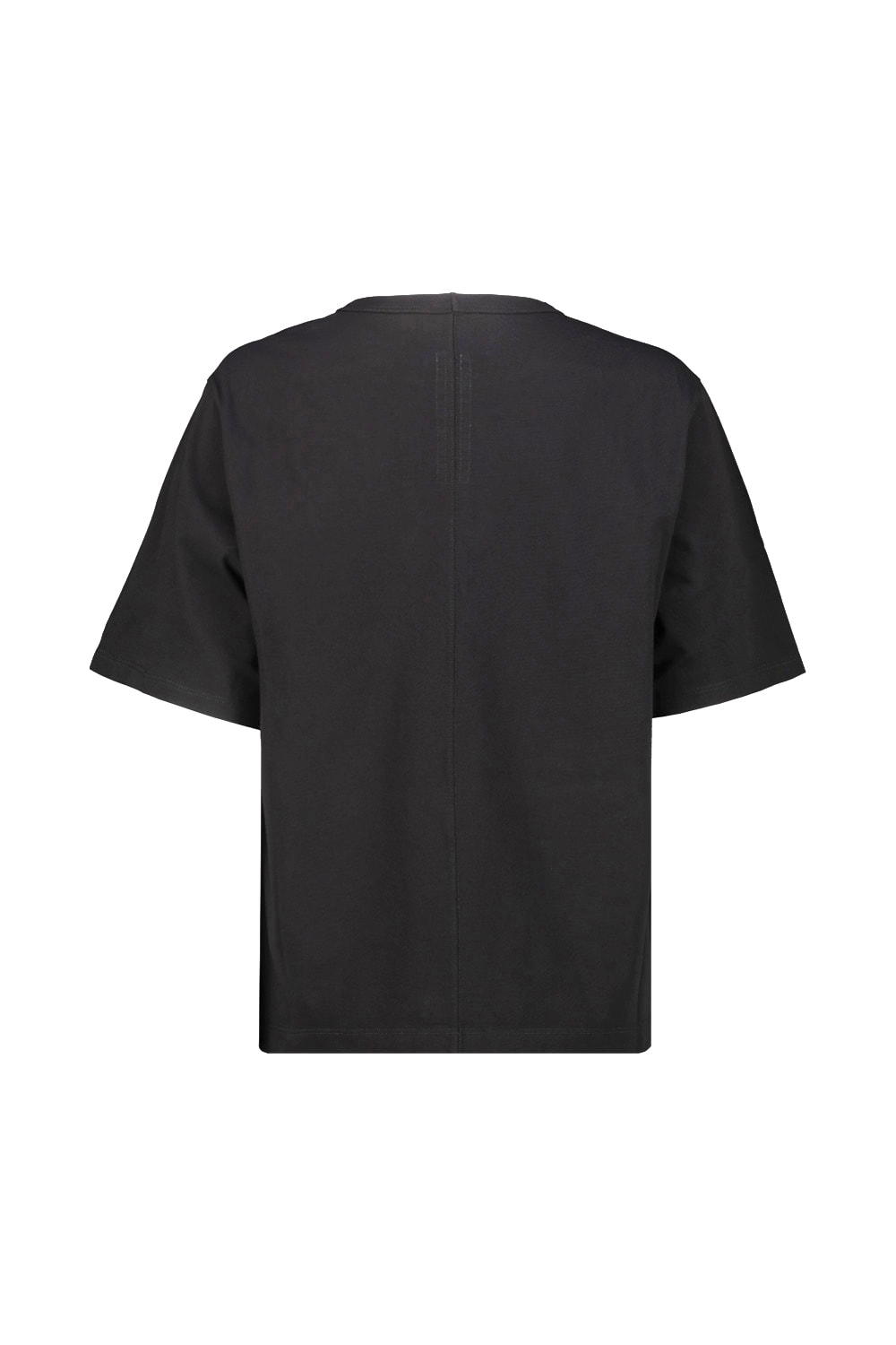 Rick Owens Womens Black Brad Centre-seam Cotton-jersey T-shirt In Black