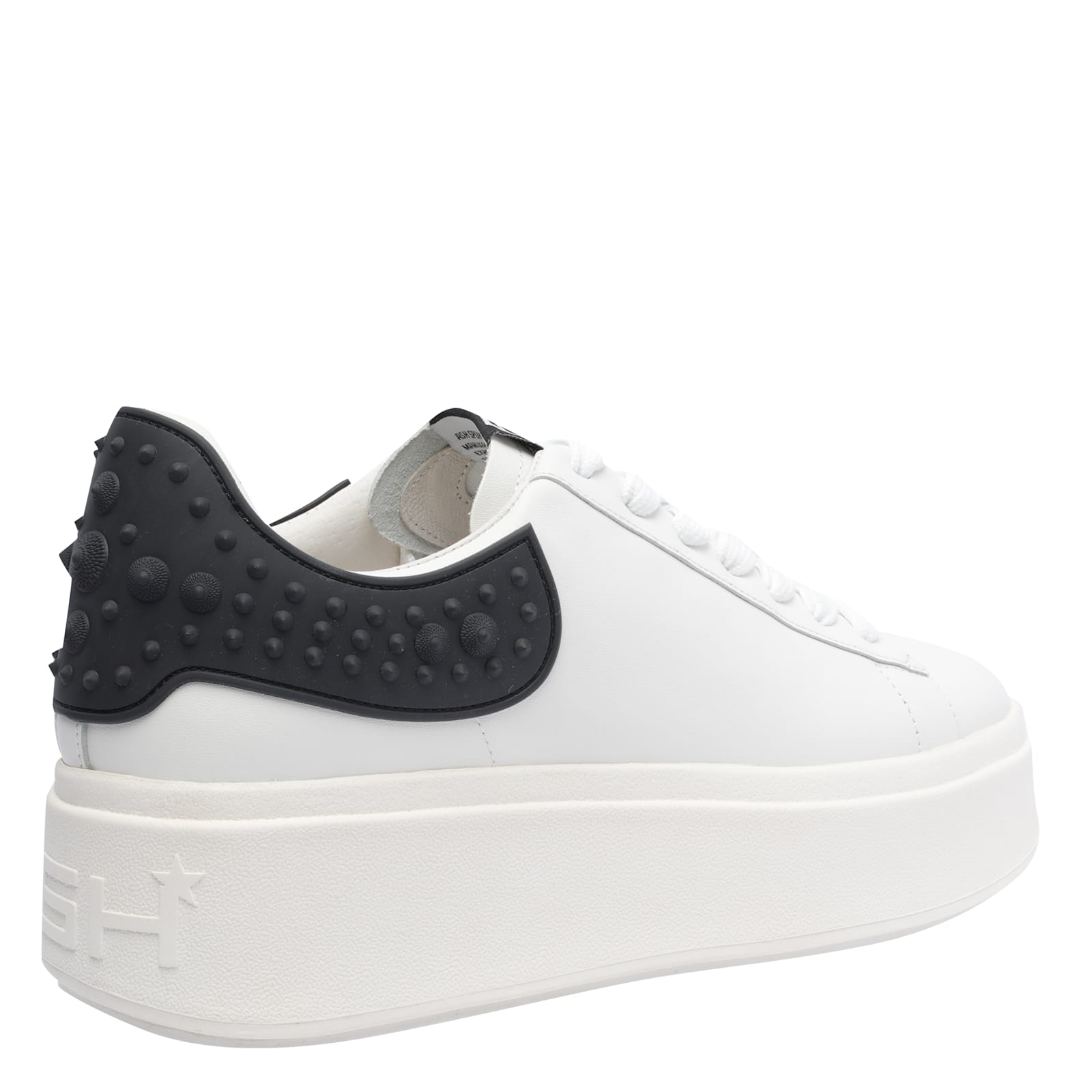 Ash Moby White And Black Sneaker In White