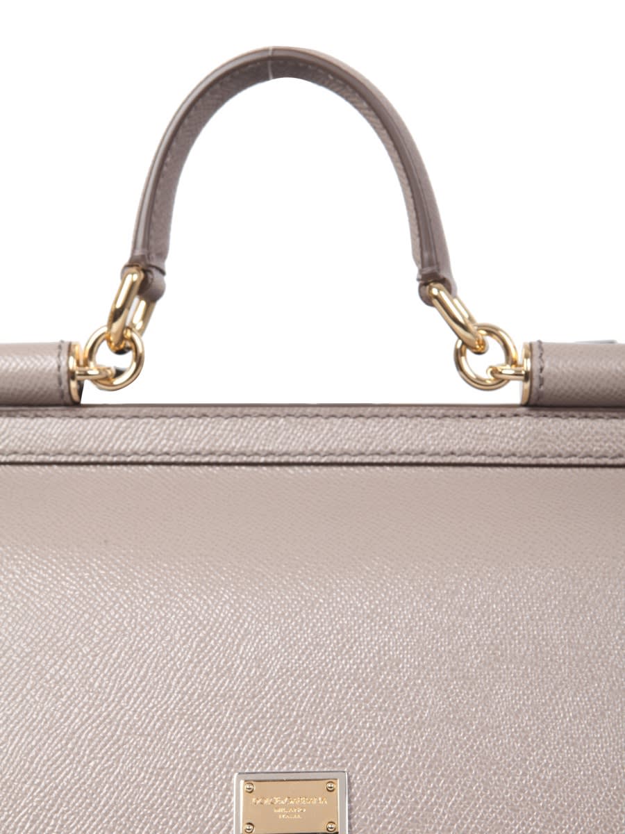 Shop Dolce & Gabbana Sicily Medium Bag In Dove