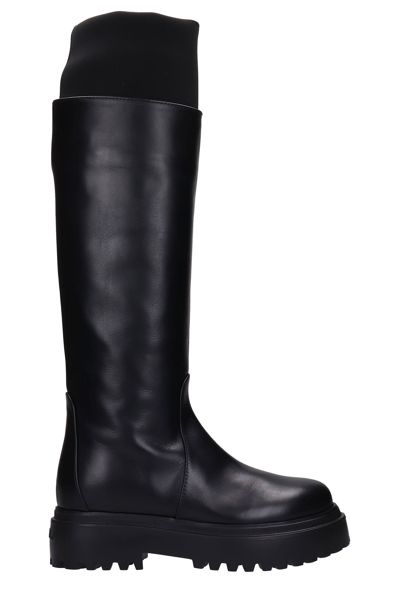 Le Silla Boots In Black Leather