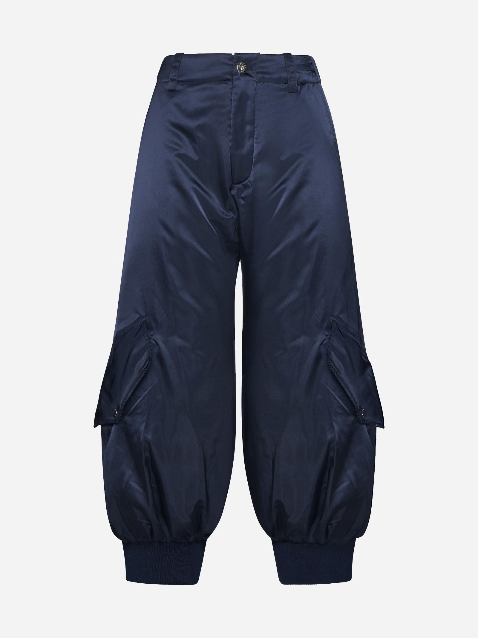 Shop Jw Anderson Nylon Cargo Trousers In Blue