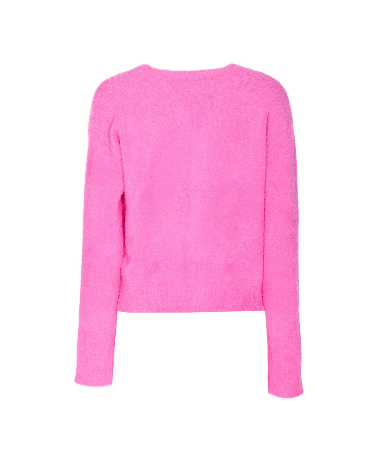 Balenciaga Cozy Cardigan Featuring Heart-shaped Buttons In Pink