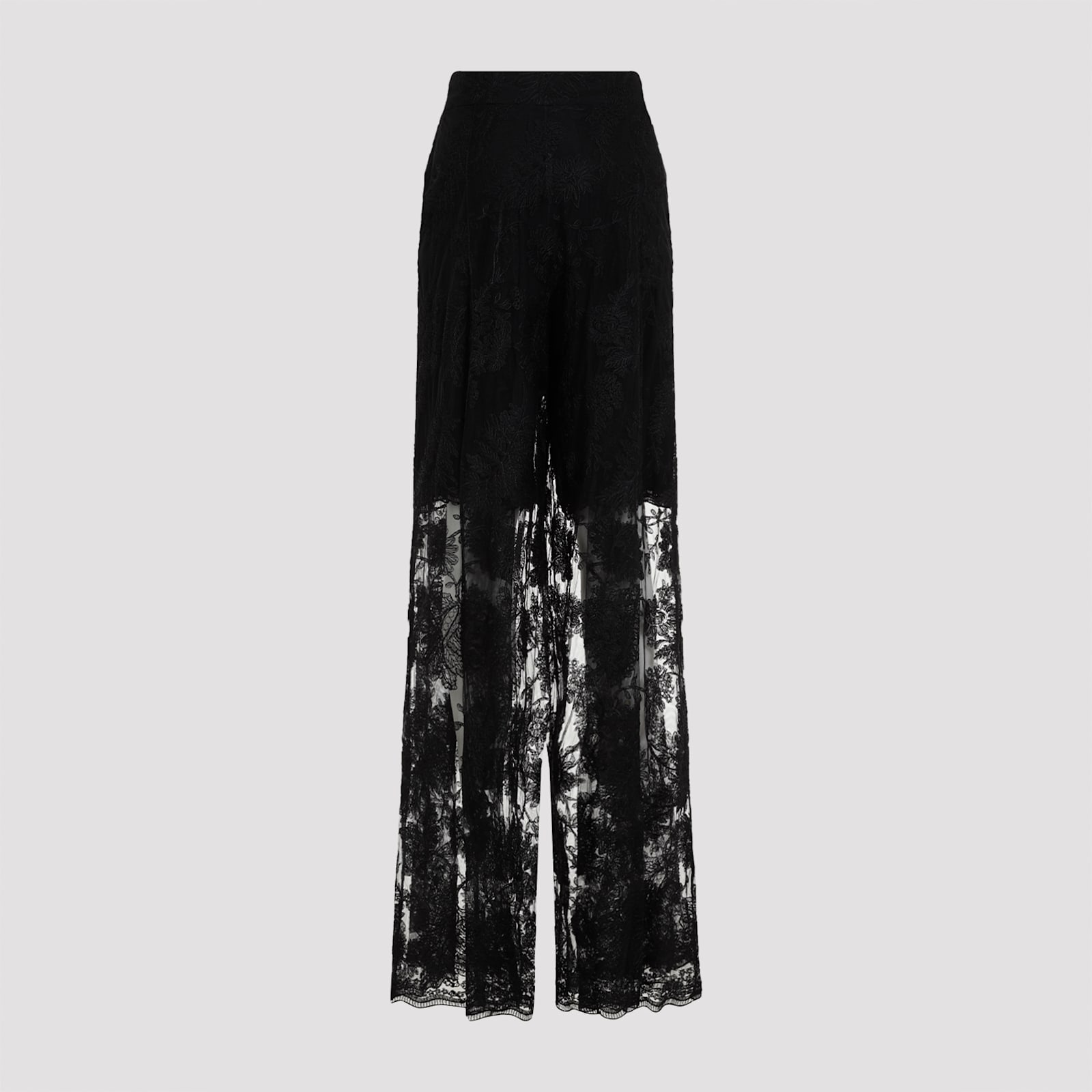 Shop Ermanno Scervino Polyester Pants In Black