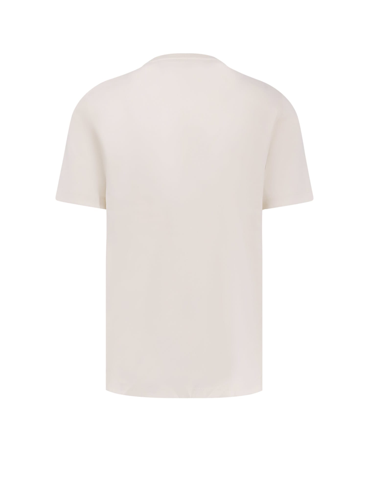 Hugo Boss Ribbed Crew-neck Cotton T-shirt With Side Slits