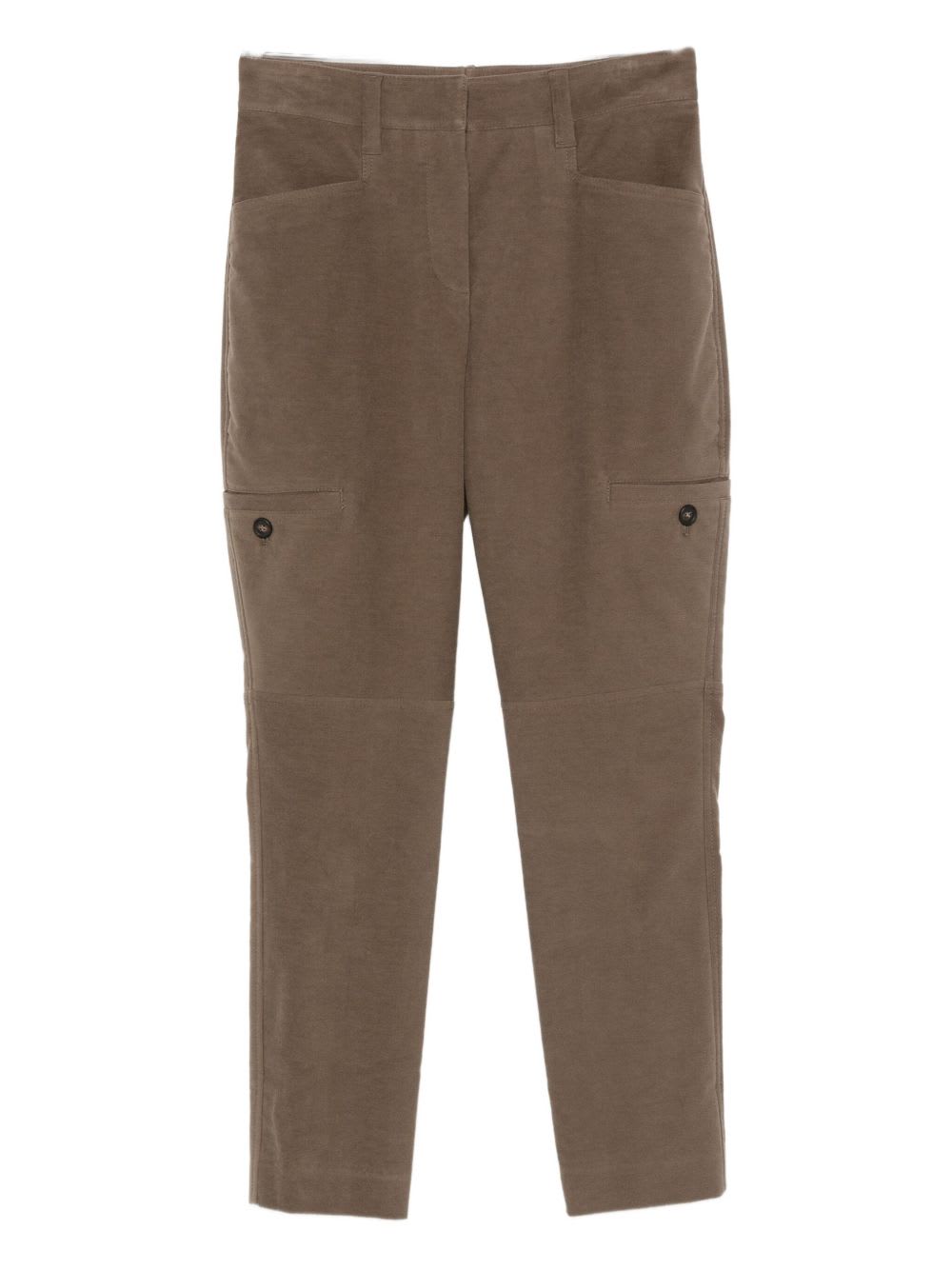 Brunello Cucinelli Pants With Zip At The Bottom In Multi