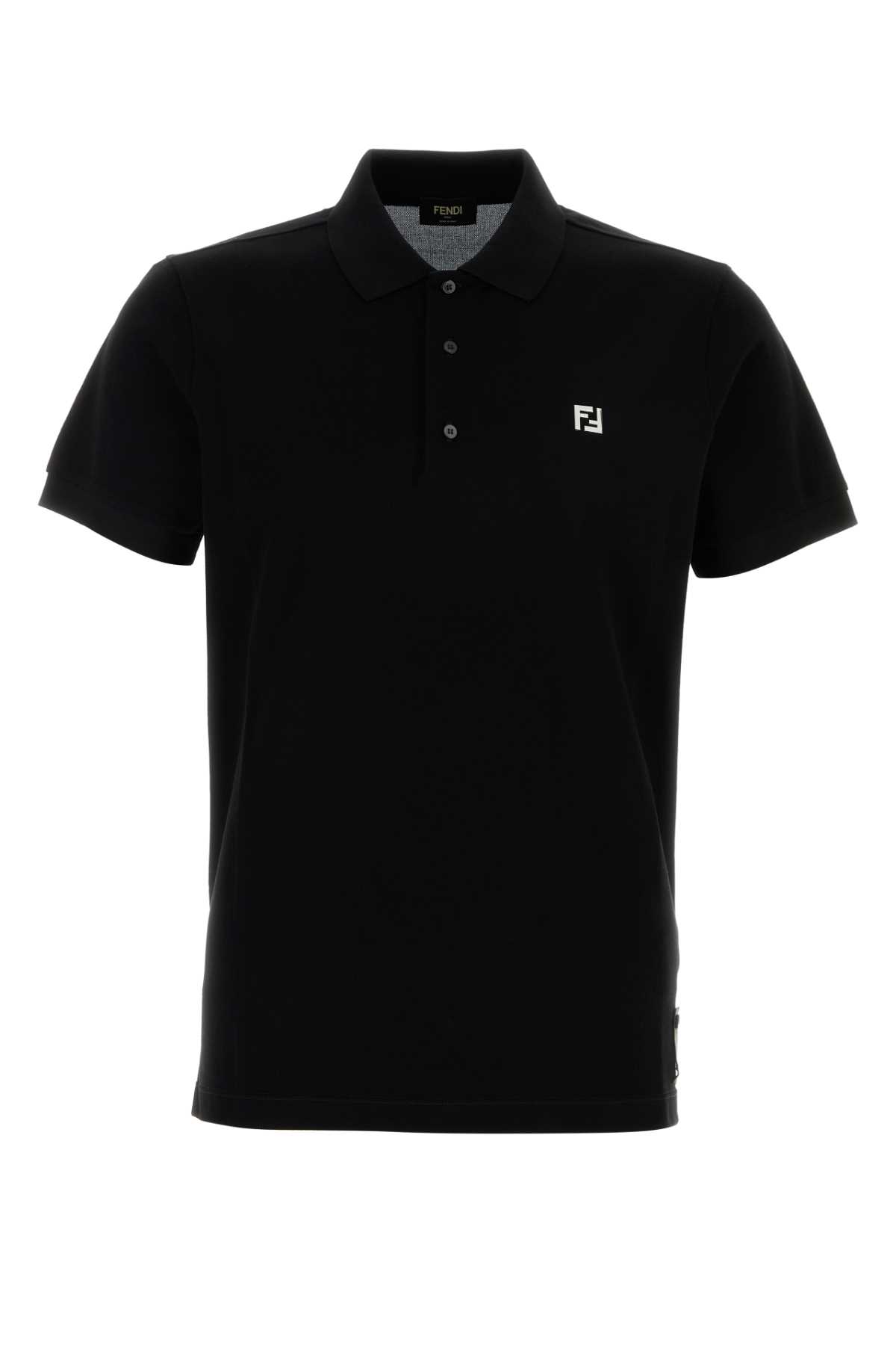 Black Piquet Polo Shirt