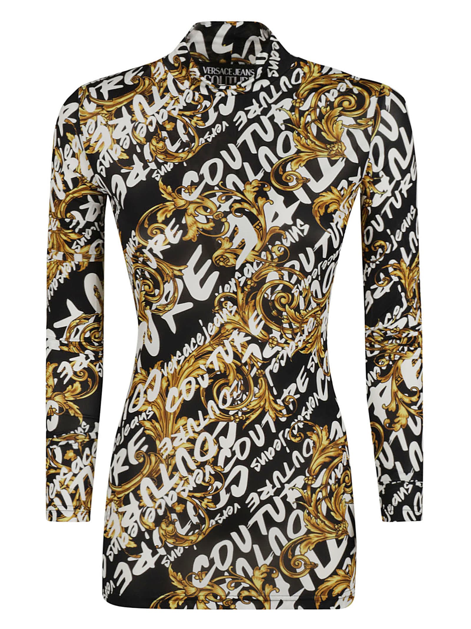 Versace Jeans Couture Couture Logo Print Slim Top