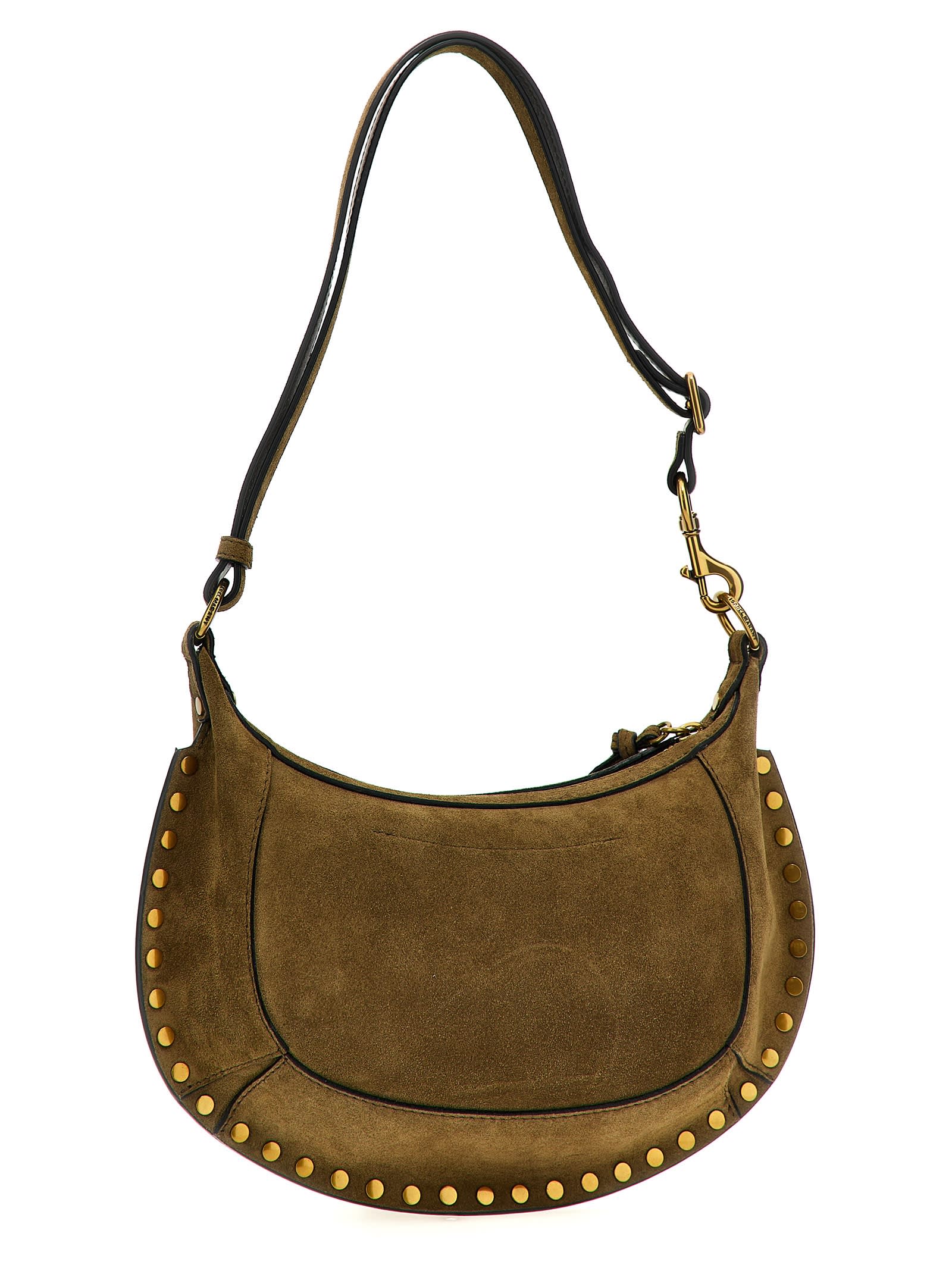 Shop Isabel Marant Oskan Moon Shoulder Bag In Brown