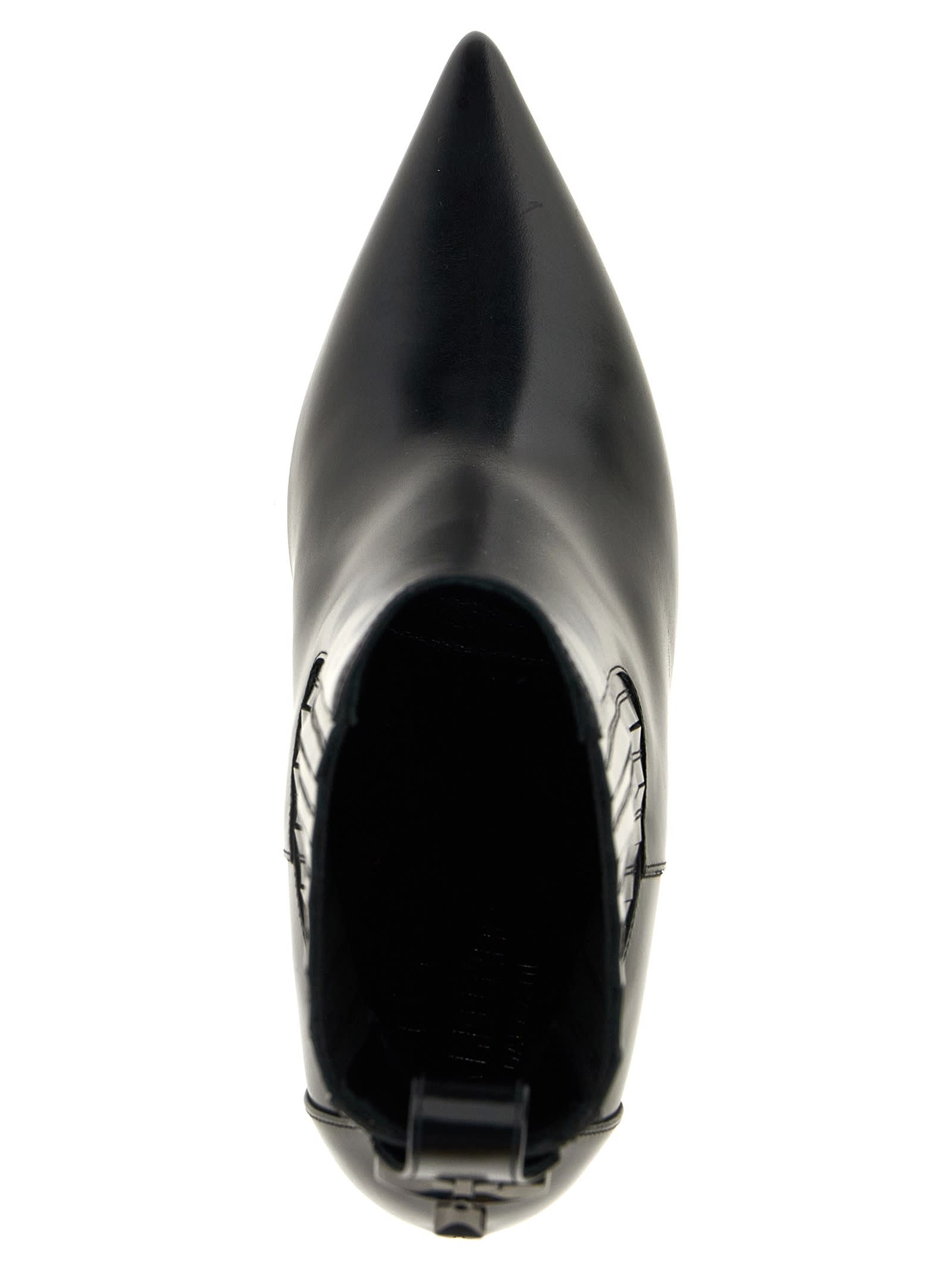 Valentino Vlogo Lockette Booties In Black