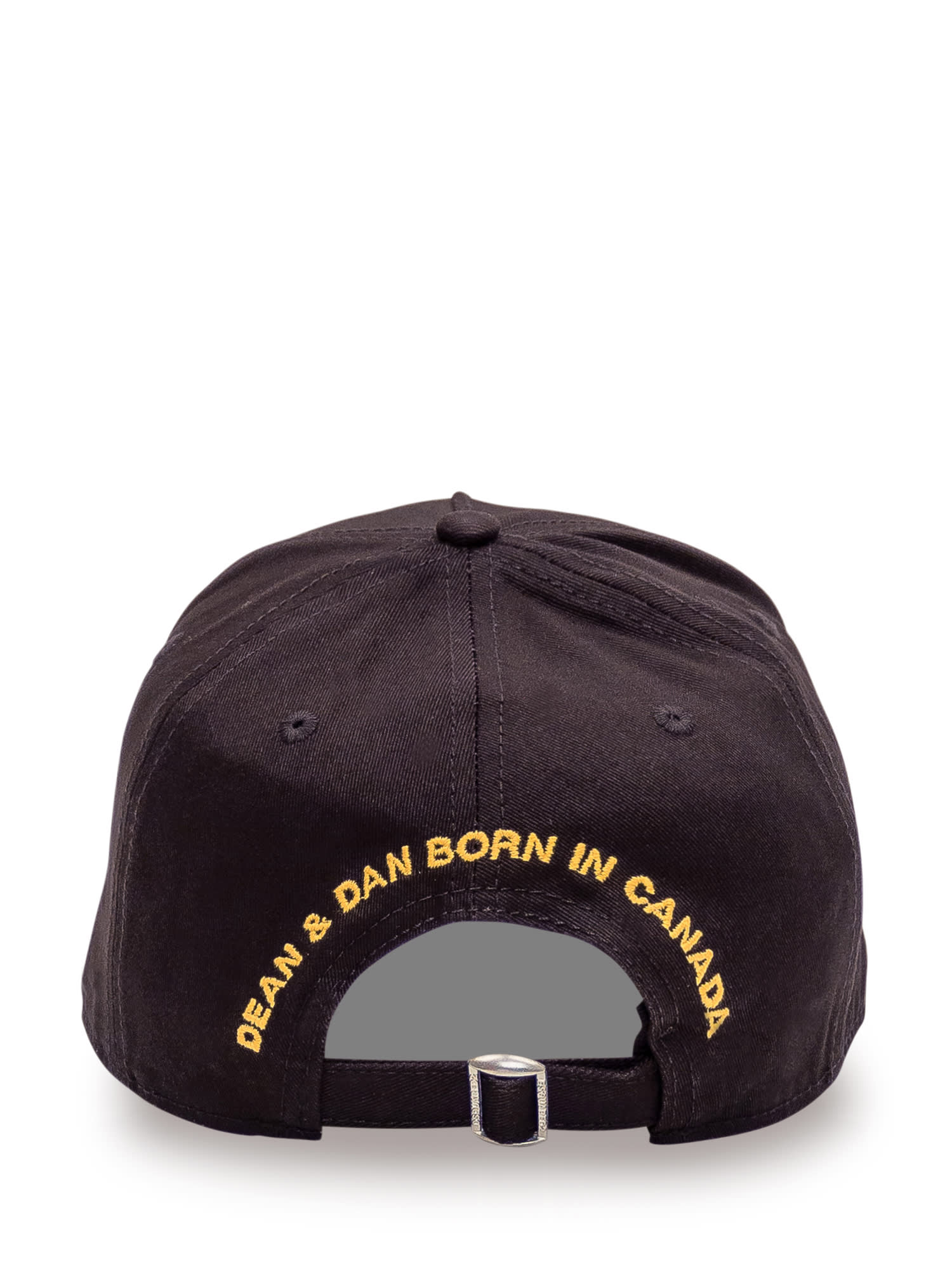 Shop Dsquared2 Fuck All But The Flag Baseball Cap In Nero