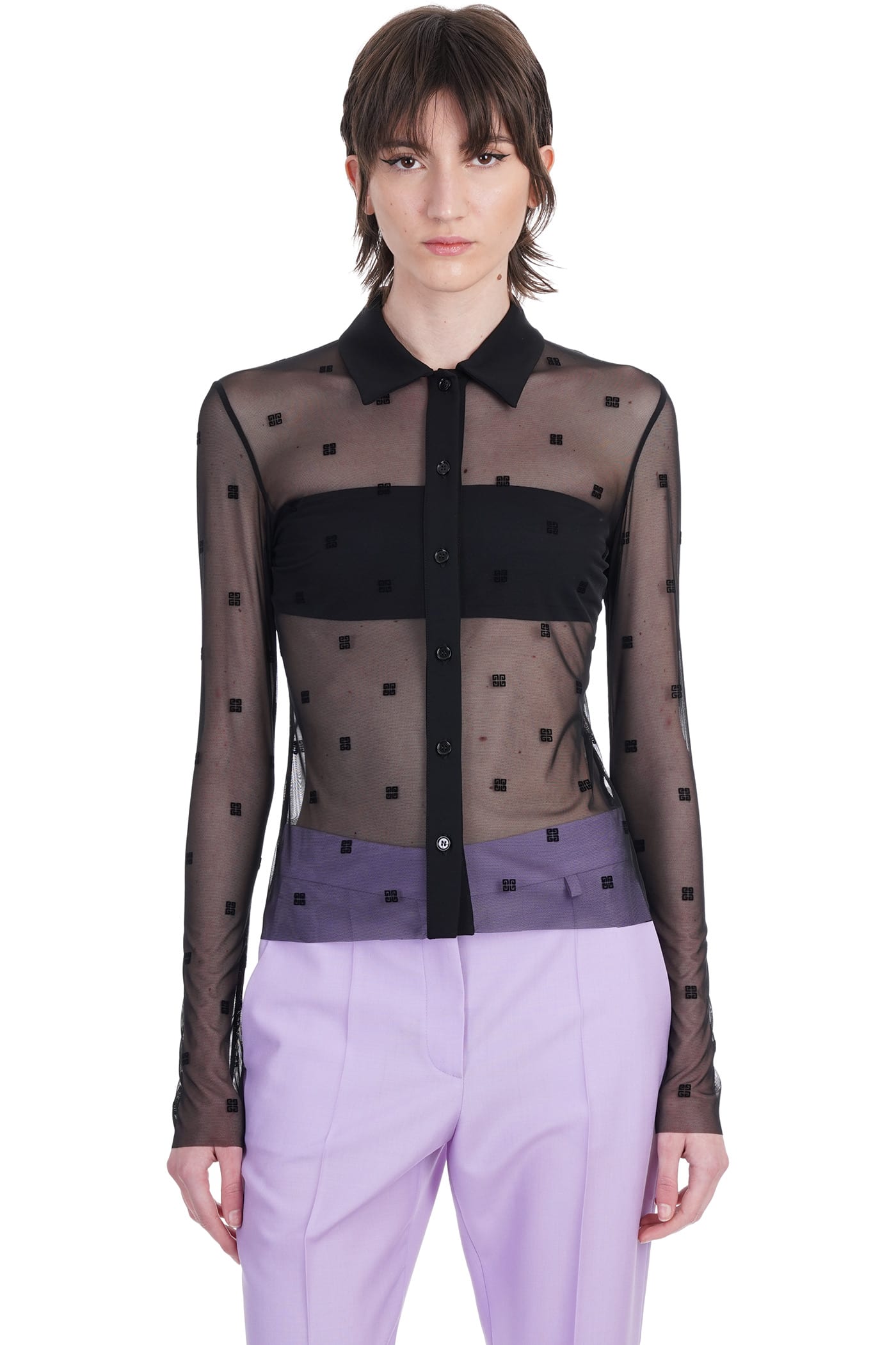 Givenchy Blouse In Black Polyamide
