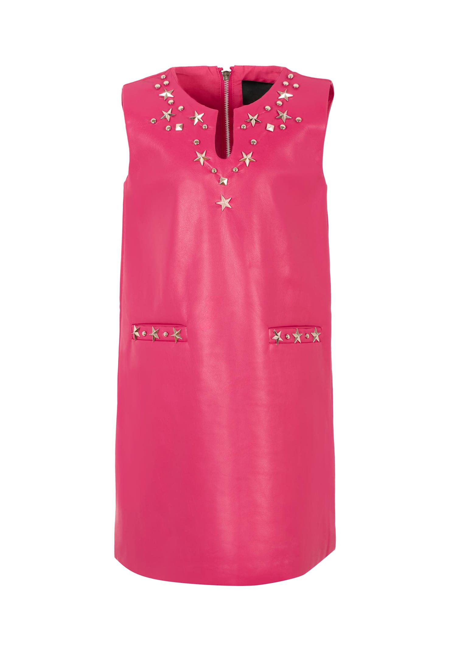 Richmond Fuchsia Dress For Girl With Studs In Pink