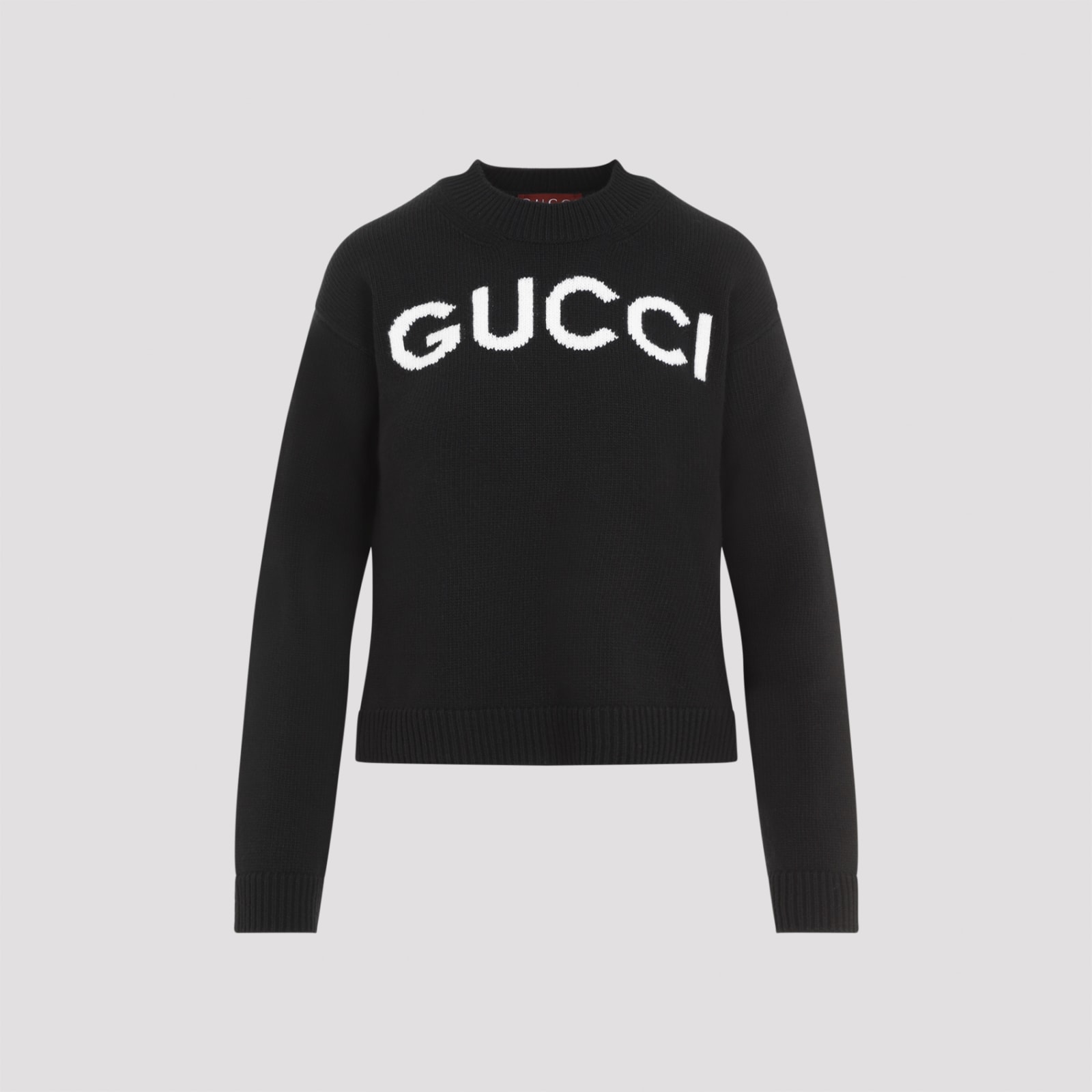 Shop Gucci Sweater In Black Ivory