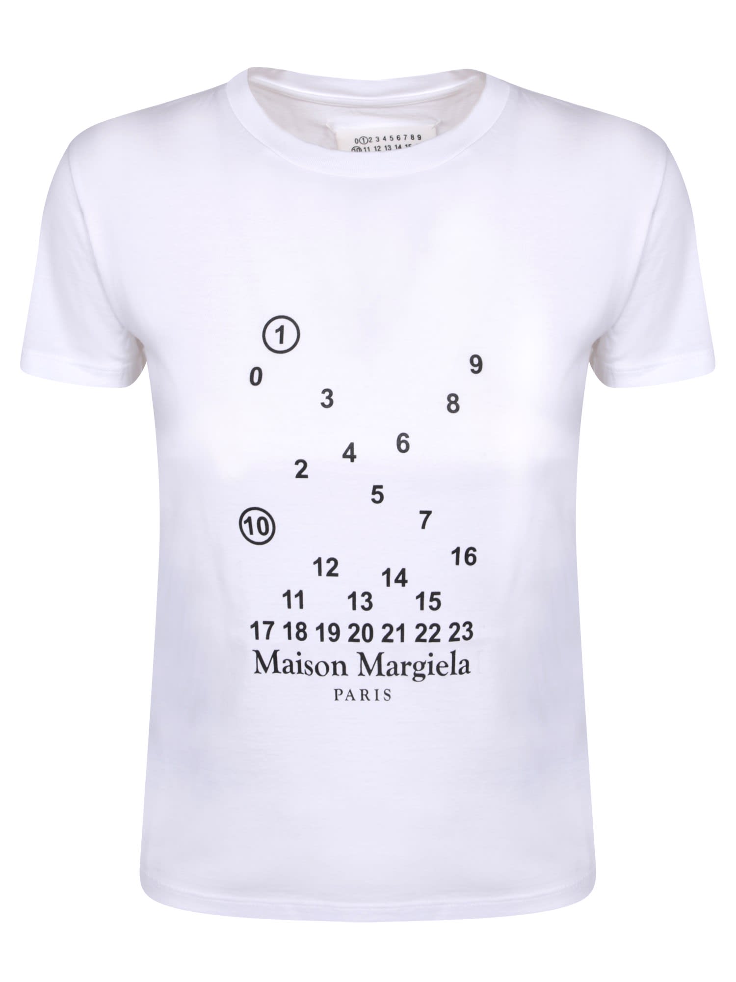 Shop Maison Margiela Logo Print T-shirt White