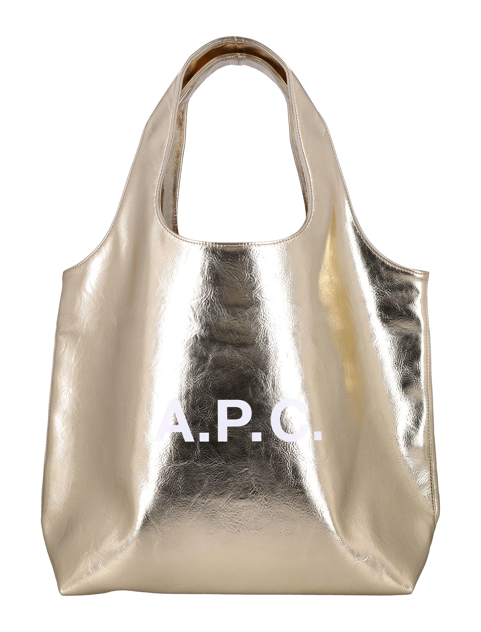 Apc A.p.c. Ninon Small Tote Bag In Gold