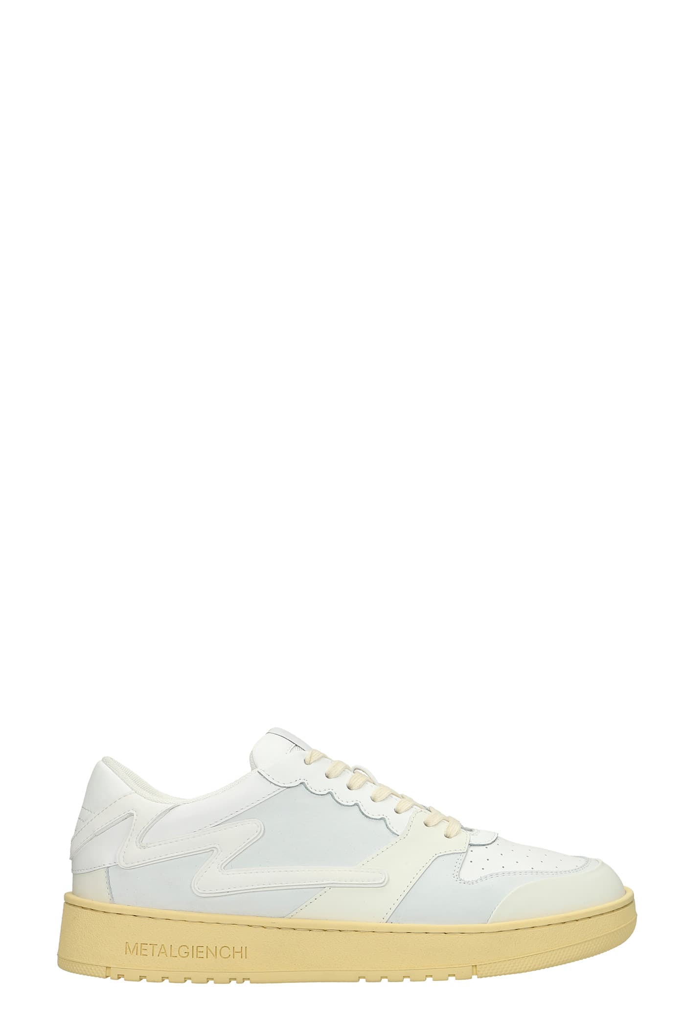 Gienchi Icx Sneakers In White Leather